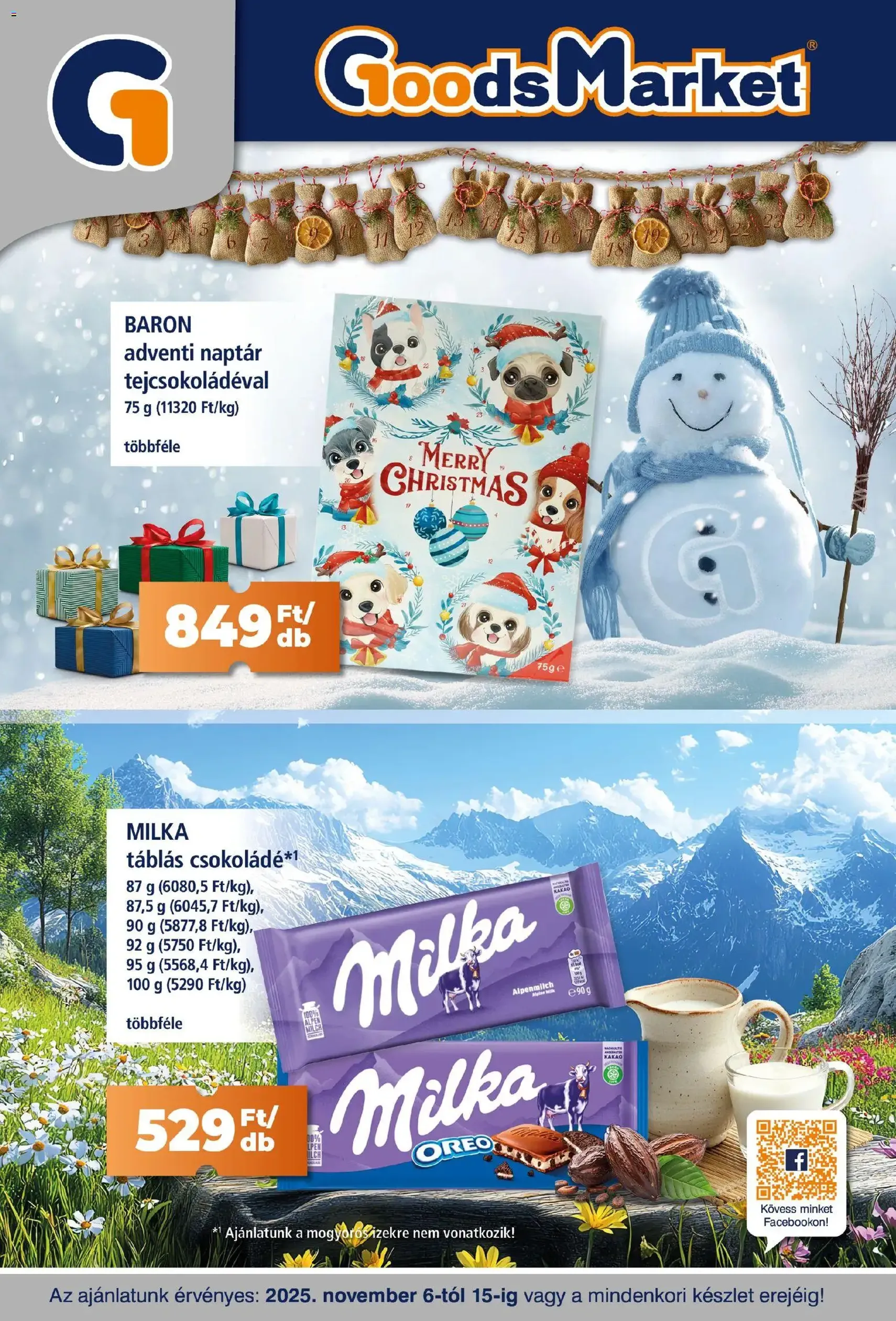 Goods Market Akciós újság - 2025.11.06. érvényes szórólap 1 oldal 10 oldalból