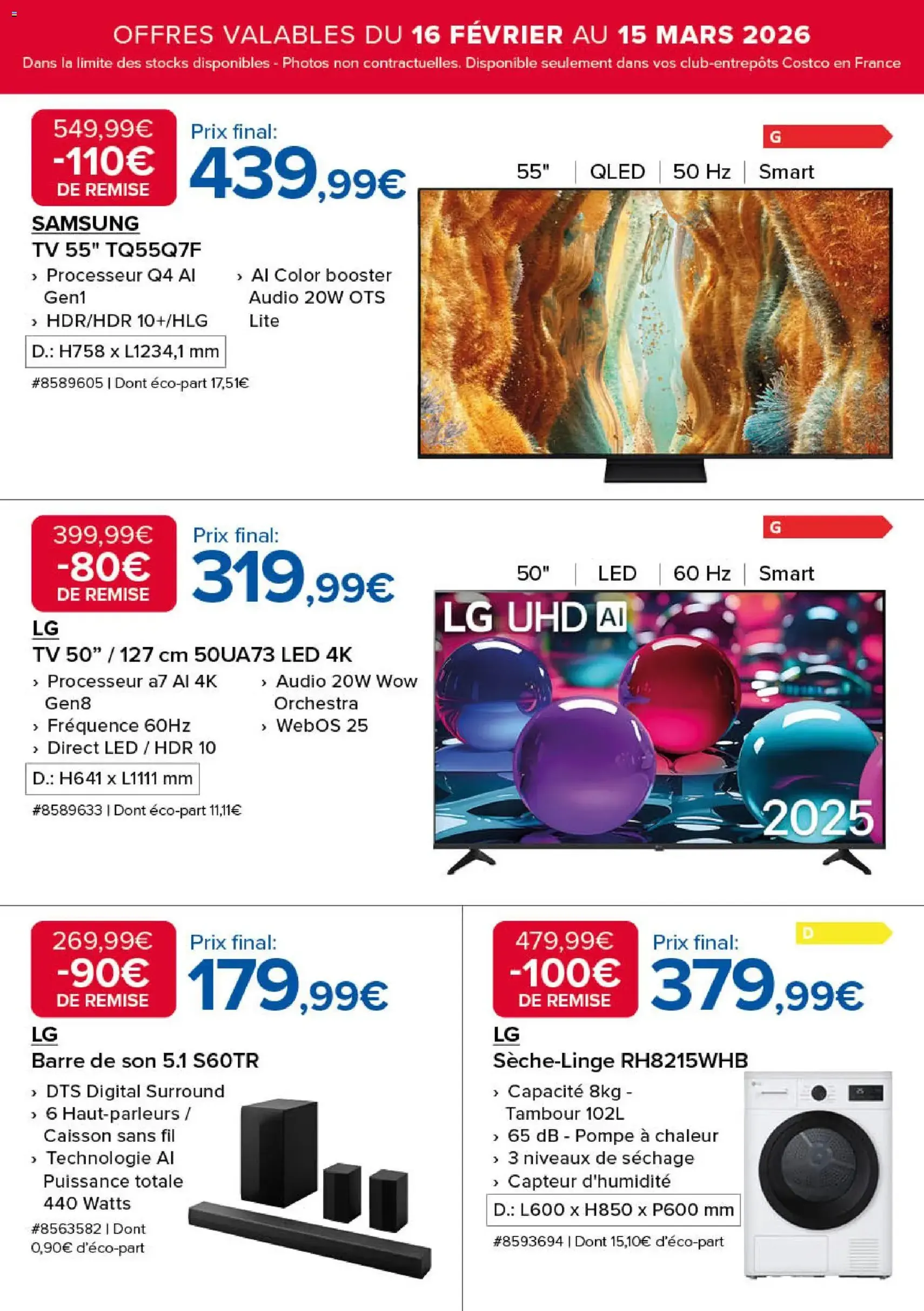Costco catalogue - brochure valable à partir du 16/02/2026, page 11 sur 19