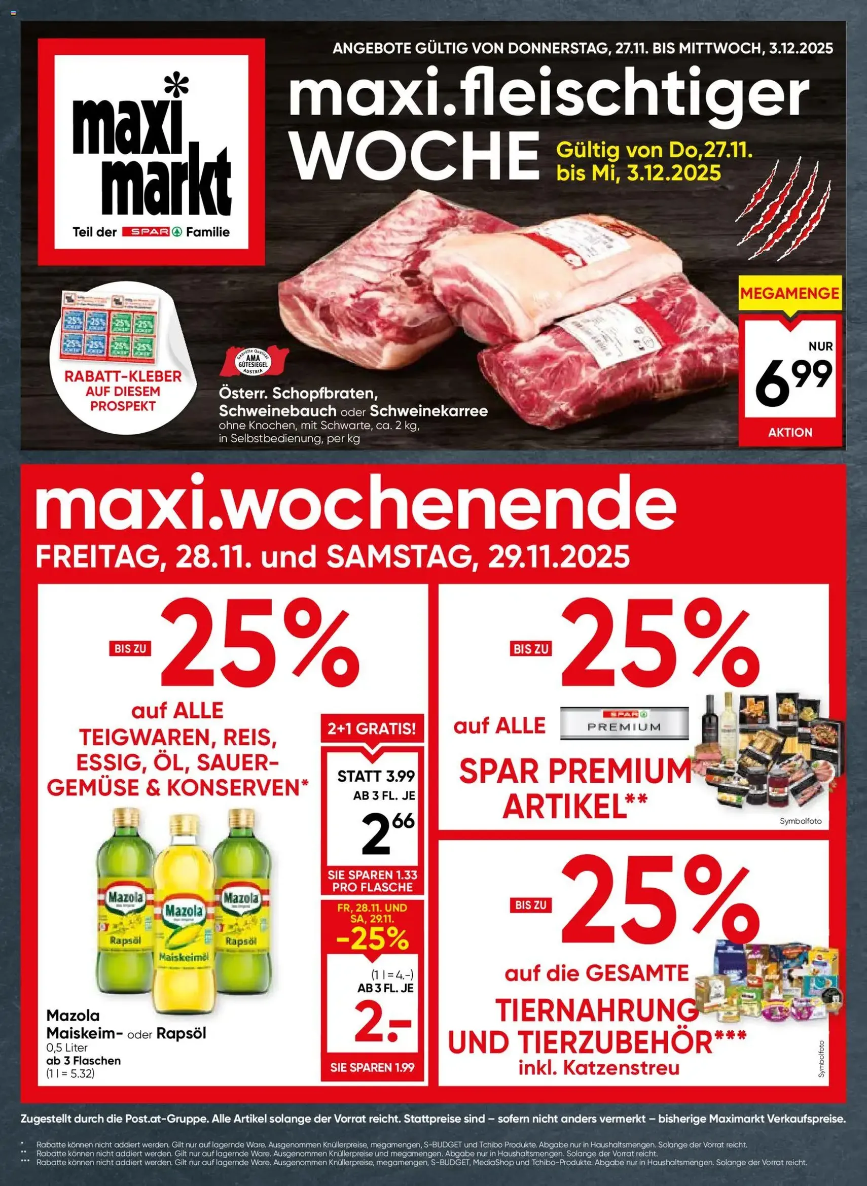 Maximarkt Flugblatt - Gültiger Prospekt ab 27.11.2025, Seite 1 von insgesamt 24