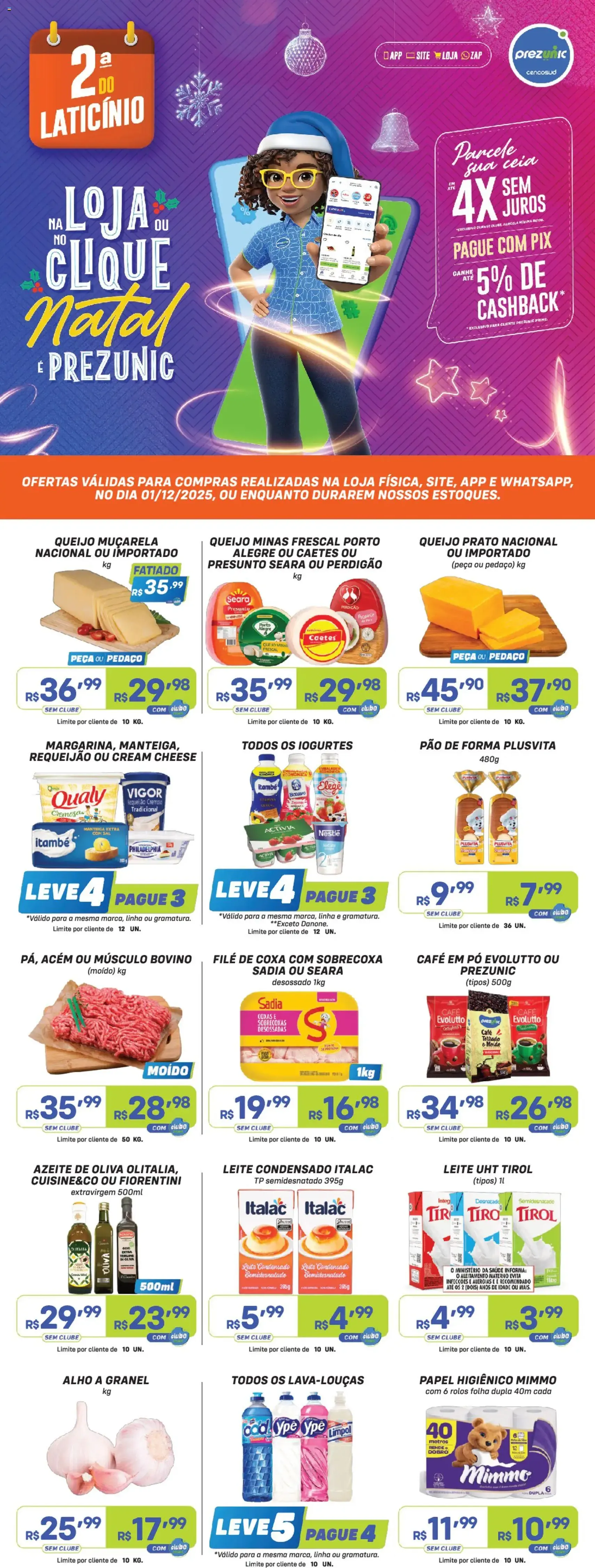 Encarte Prezunic - folheto válido a partir de 01/12/2025 página 1 de 1