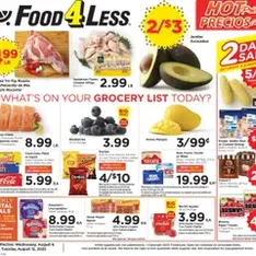 Food 4 Less Weekly Ad - Flyer preview valid from 08/06/2025