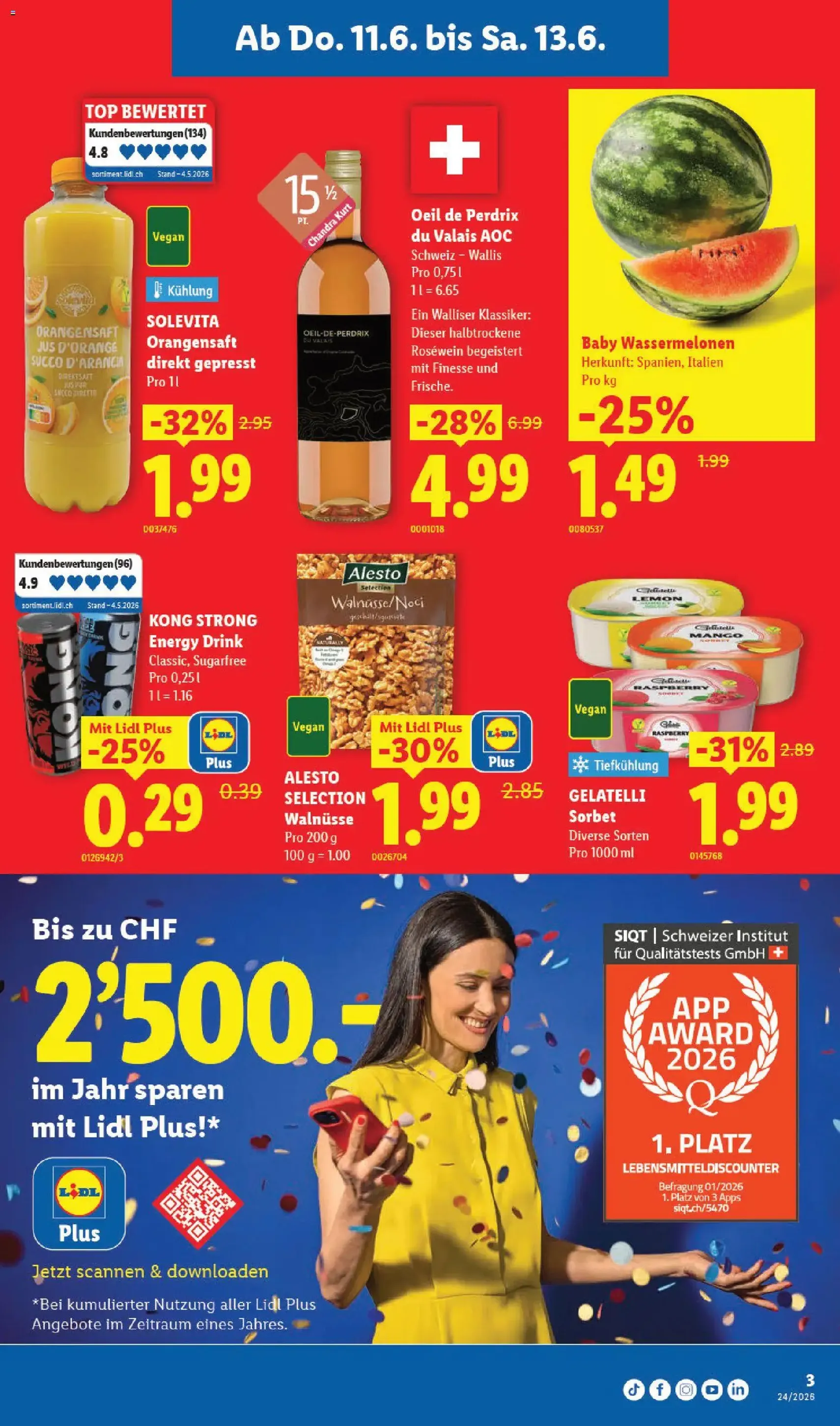 Lidl aktionen - Gültiger Prospekt ab 11.06.2026, Seite 3 von insgesamt 40