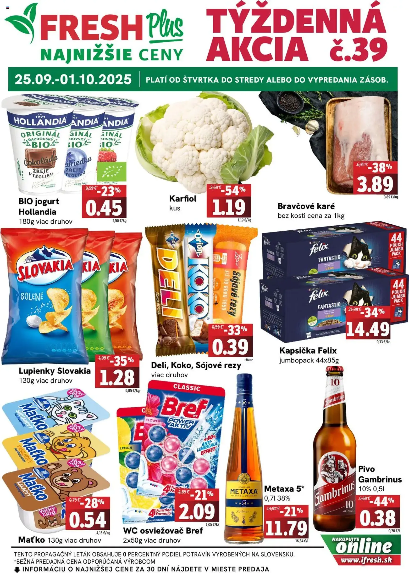 Fresh leták - platný leták od 25.09.2025 strana 1 z 4