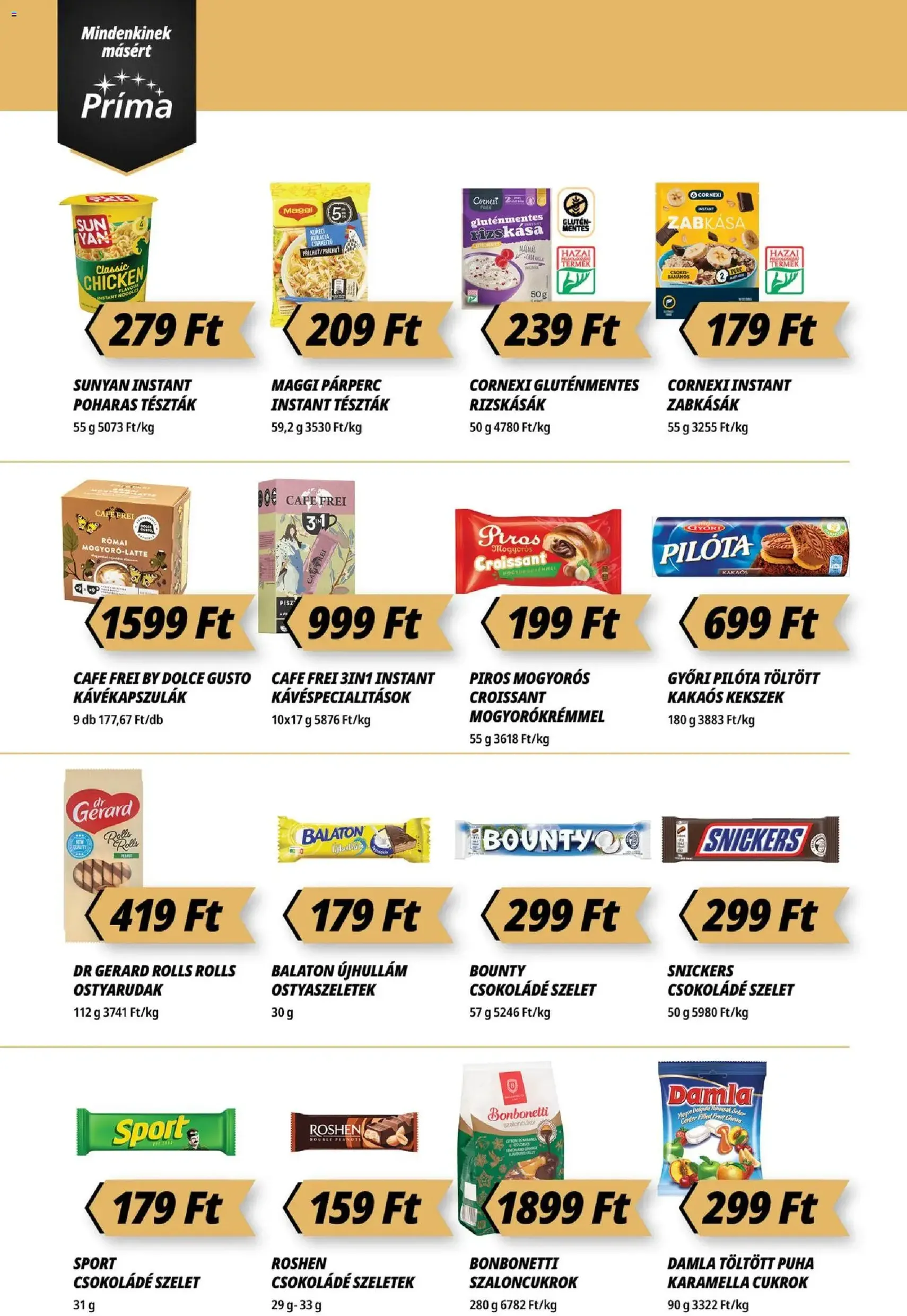 CBA Príma Akciós újság - 2025.11.20. érvényes szórólap 8 oldal 12 oldalból