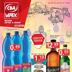 CBA Verex leták - náhľad letáku platný od 19.03.2026