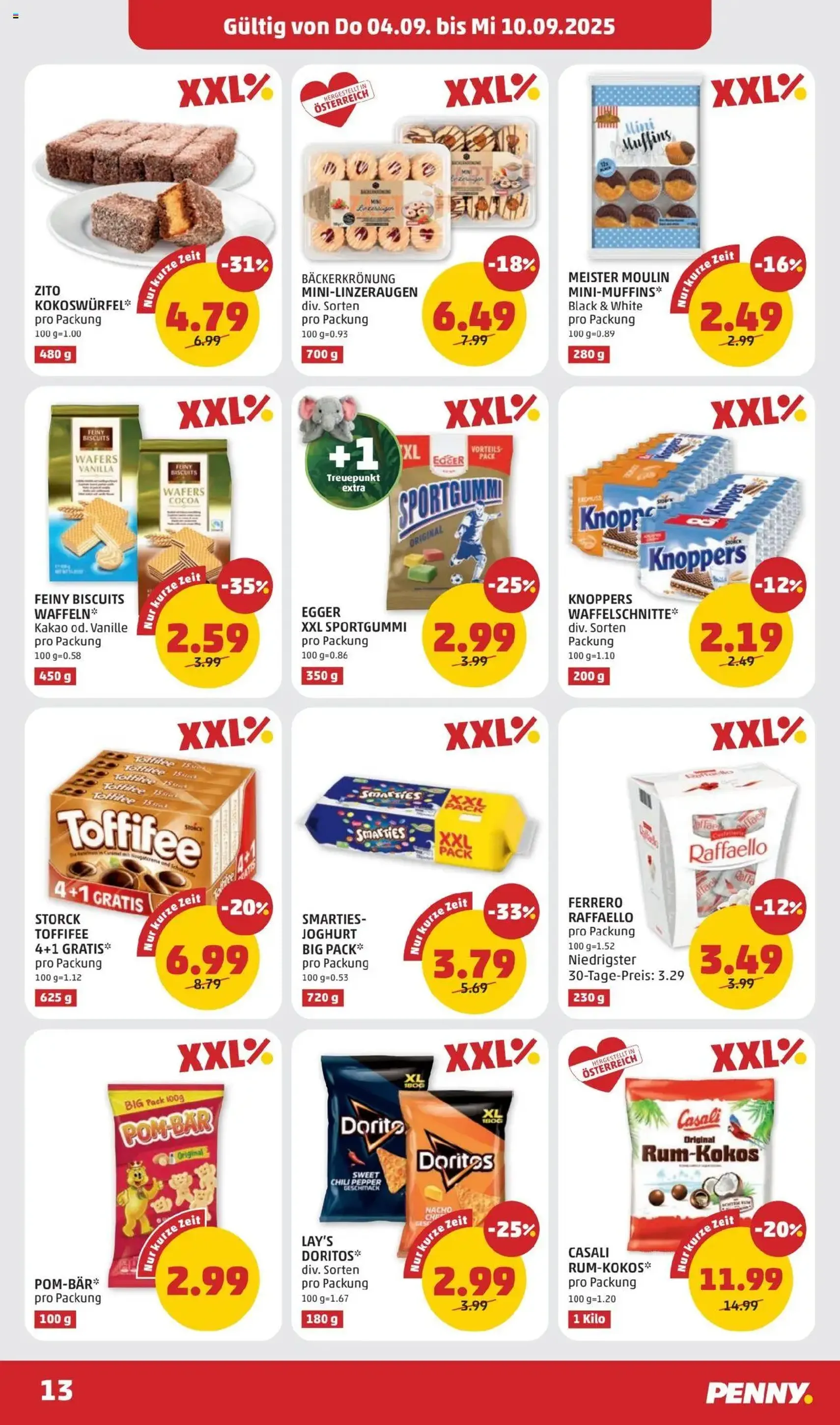 Penny Markt Flugblatt - Gültiger Prospekt ab 04.09.2025, Seite 13 von insgesamt 28 Penny Markt Flugblatt - Gültiger Prospekt ab 04.09.2025, Seite 13 von insgesamt 28