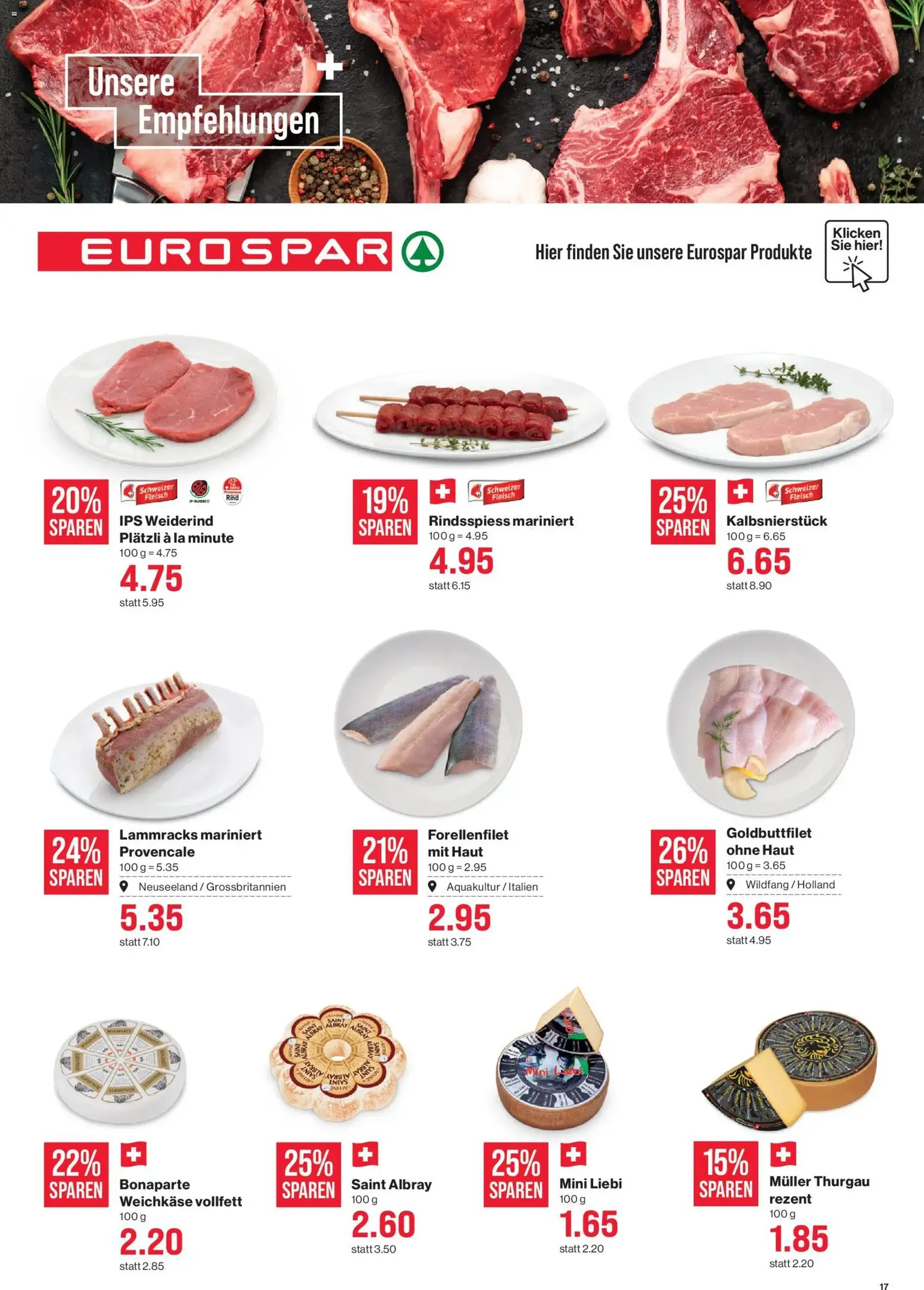 SPAR aktionen - Gültiger Prospekt ab 27.08.2026, Seite 17 von insgesamt 18