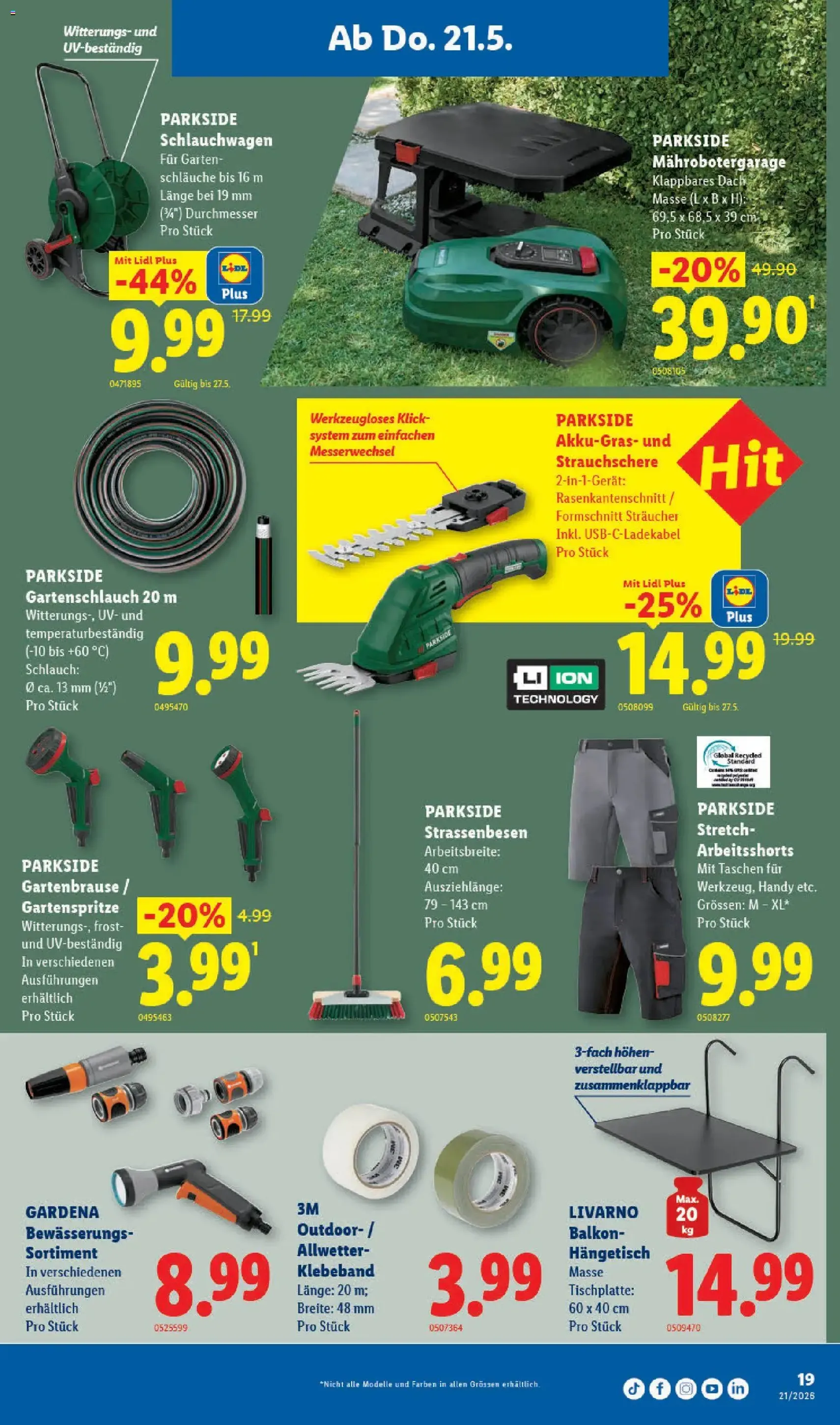 Lidl aktionen - Gültiger Prospekt ab 21.05.2026, Seite 19 von insgesamt 32