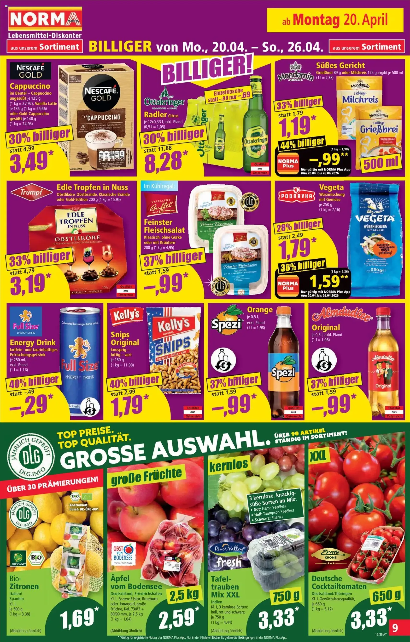 Norma Flugblatt - Gültiger Prospekt ab 20.04.2026, Seite 9 von insgesamt 20