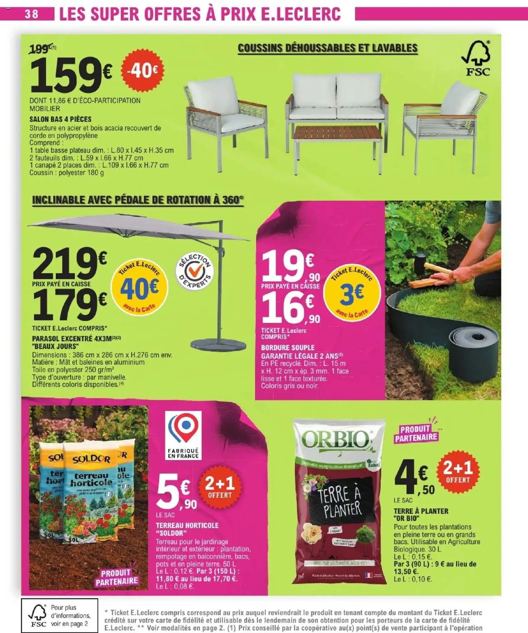 E.Leclerc catalogue de la semaine 15 - brochure valable à partir du 07/04/2026, page 38 sur 44