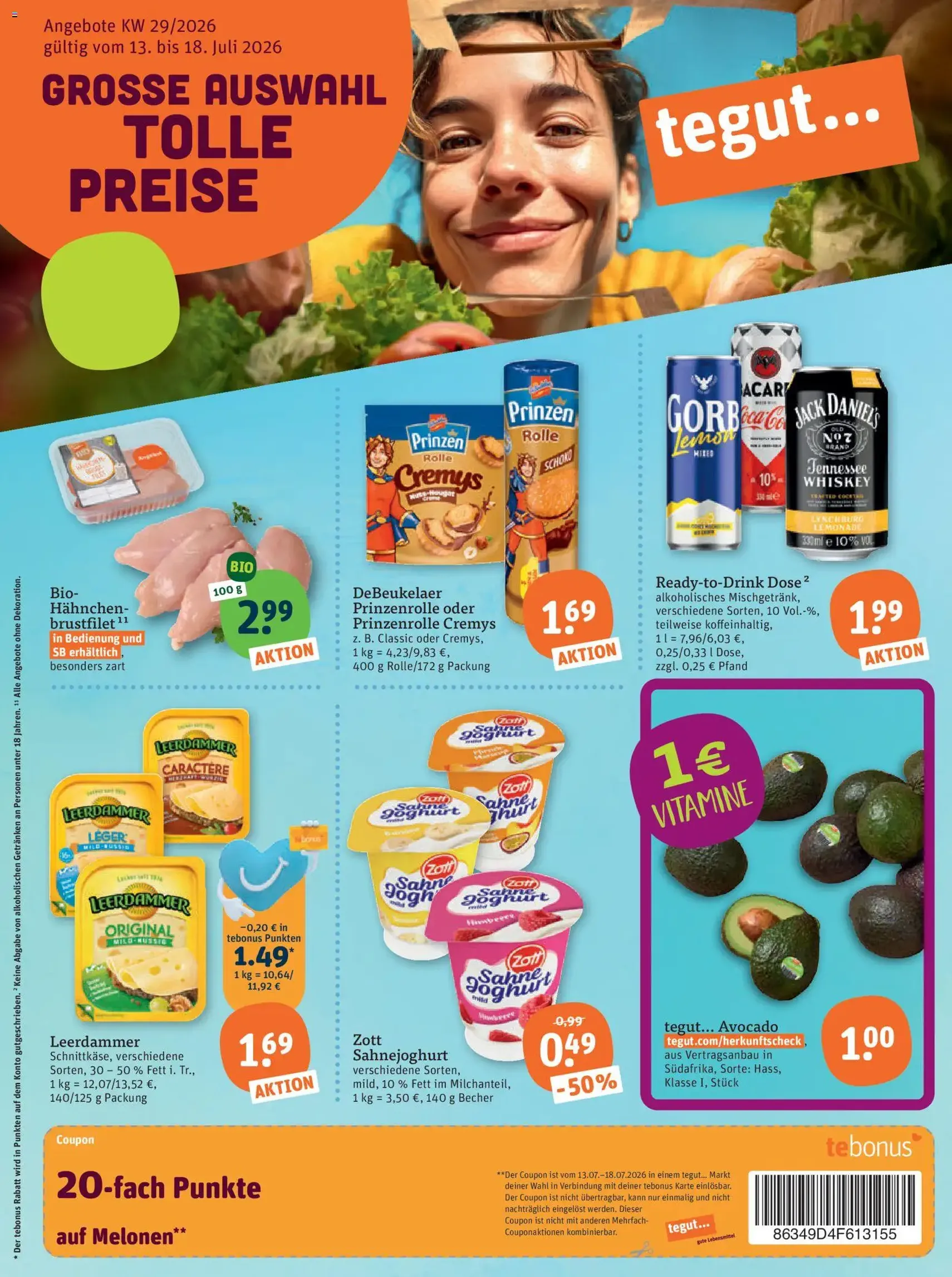Tegut Prospekt - Gültiger Prospekt ab 13.07.2026, Seite 3 von insgesamt 23
