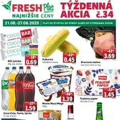 Fresh leták - náhľad letáku platný od 21.08.2025
