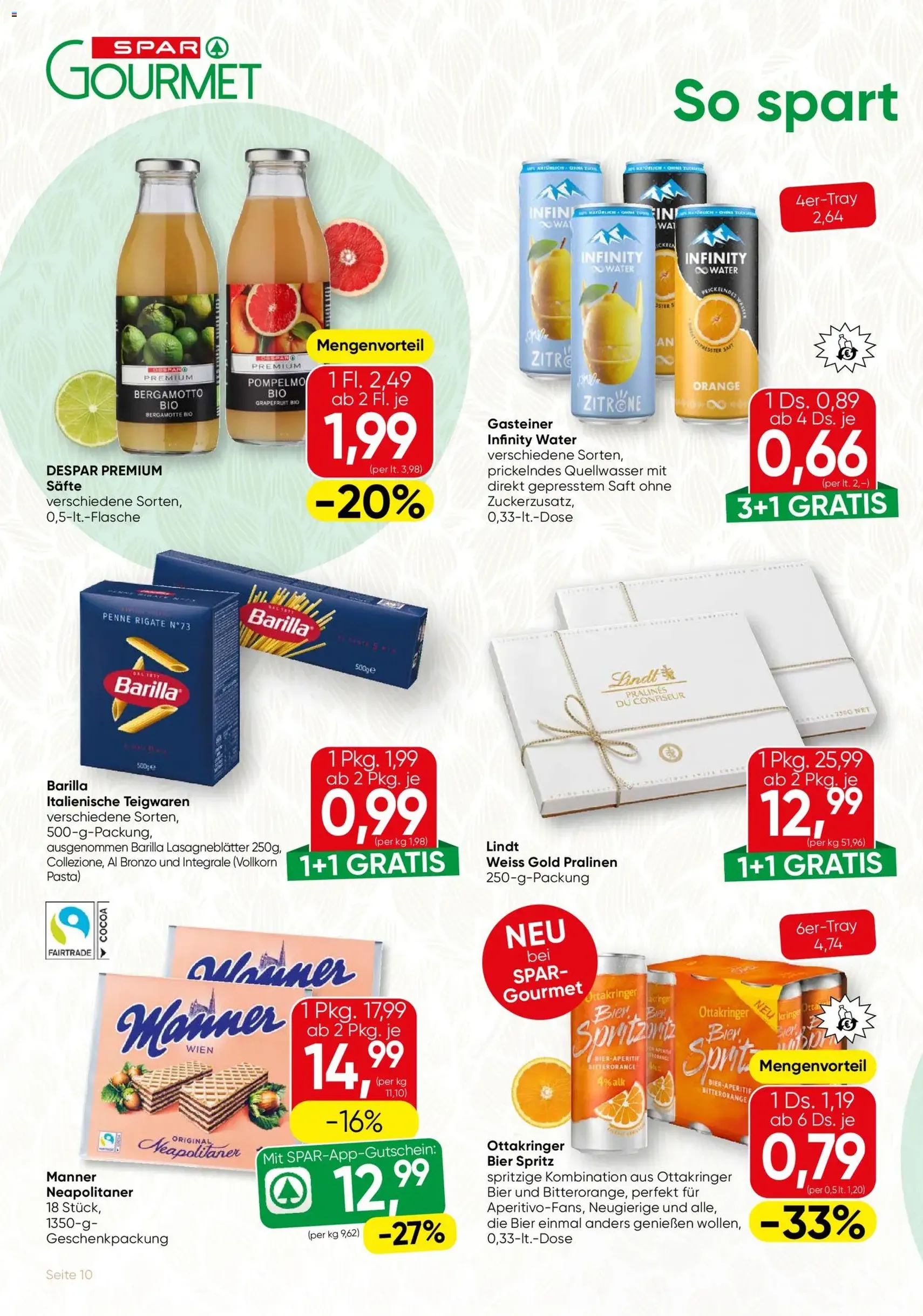 SPAR Gourmet Flugblatt - Gültiger Prospekt ab 23.04.2026, Seite 10 von insgesamt 12