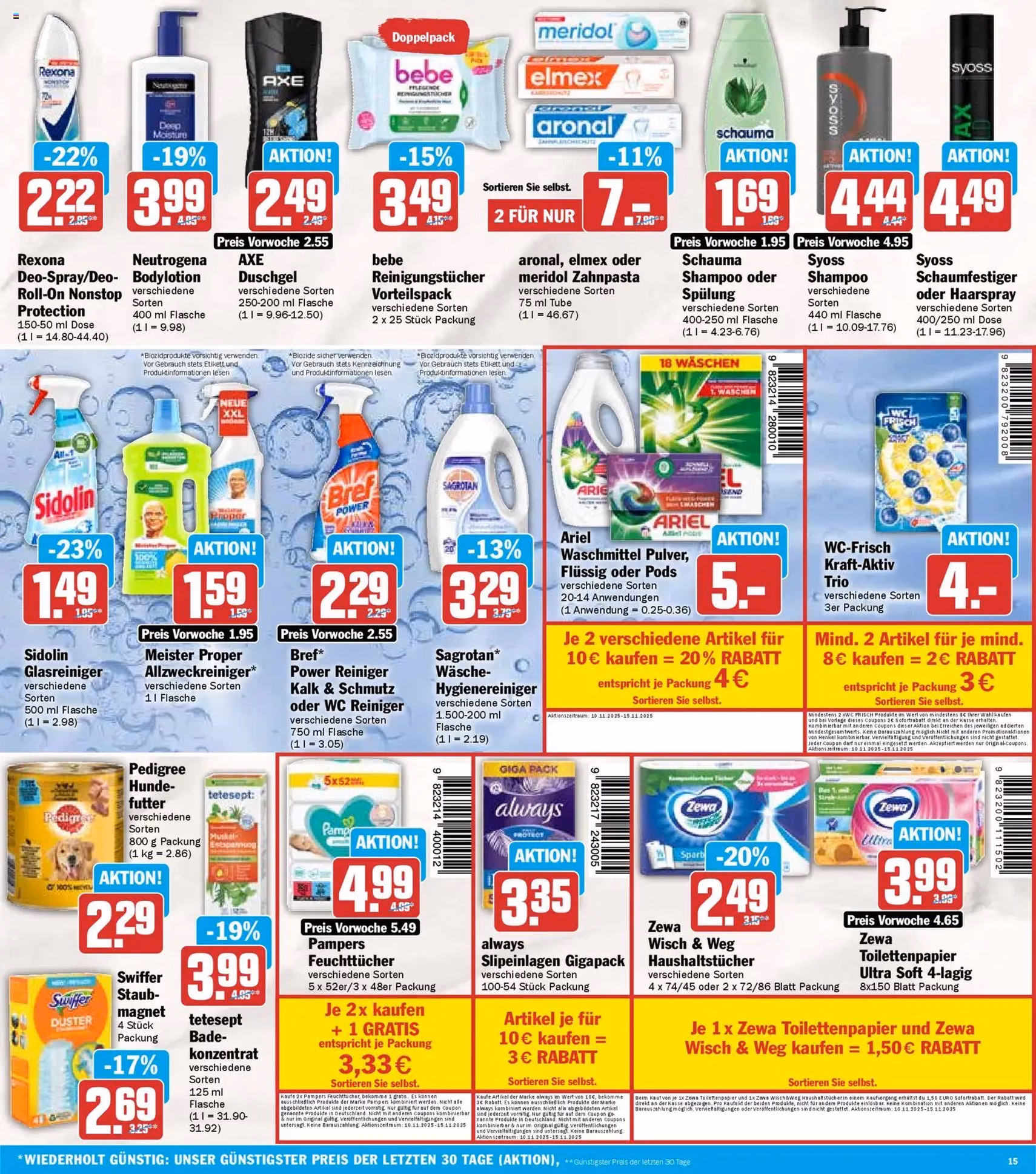 HIT Prospekt - Gültiger Prospekt ab 10.11.2025, Seite 15 von insgesamt 19