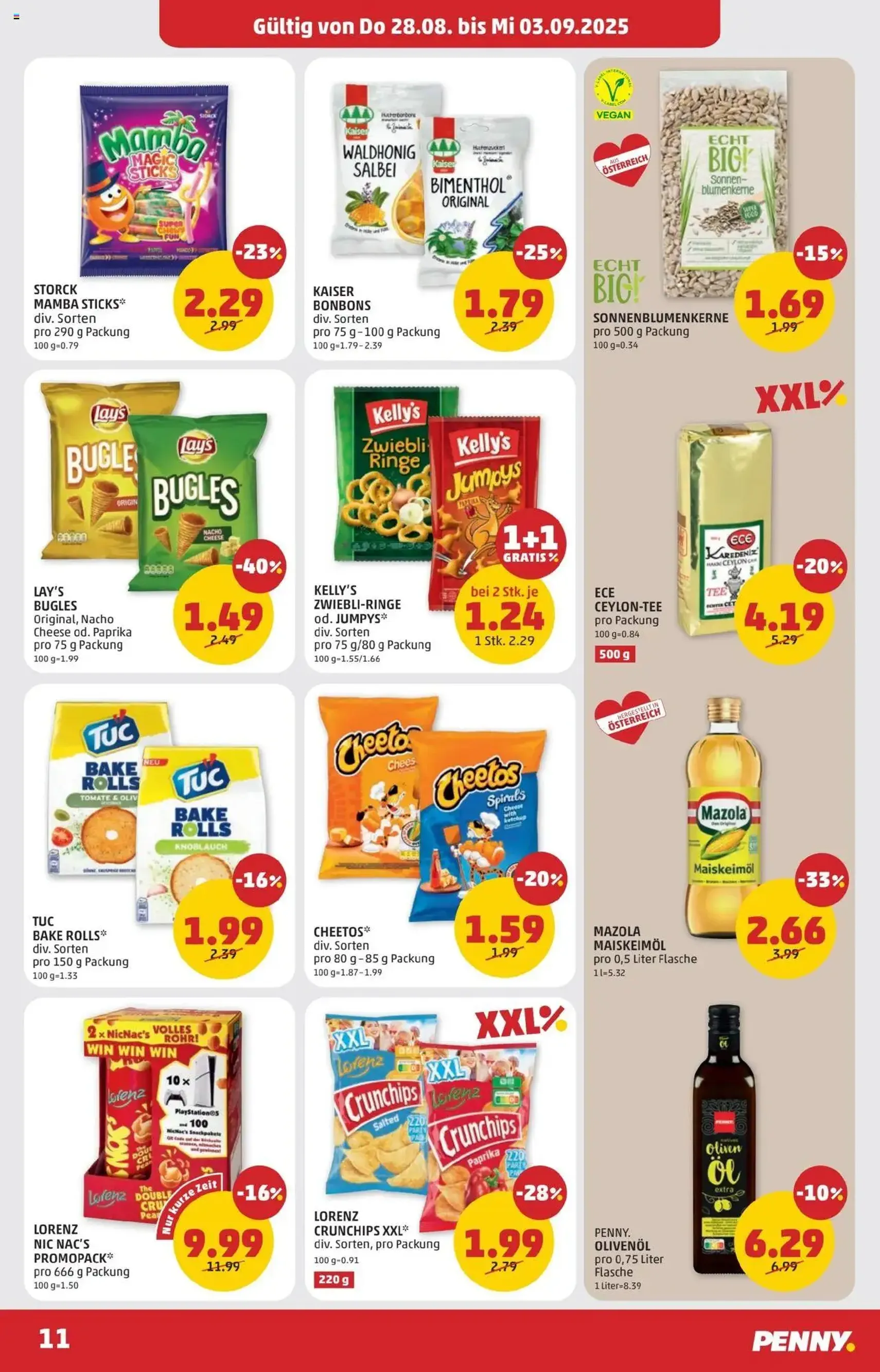 Penny Markt Flugblatt - Gültiger Prospekt ab 28.08.2025, Seite 11 von insgesamt 28 Penny Markt Flugblatt - Gültiger Prospekt ab 28.08.2025, Seite 11 von insgesamt 28
