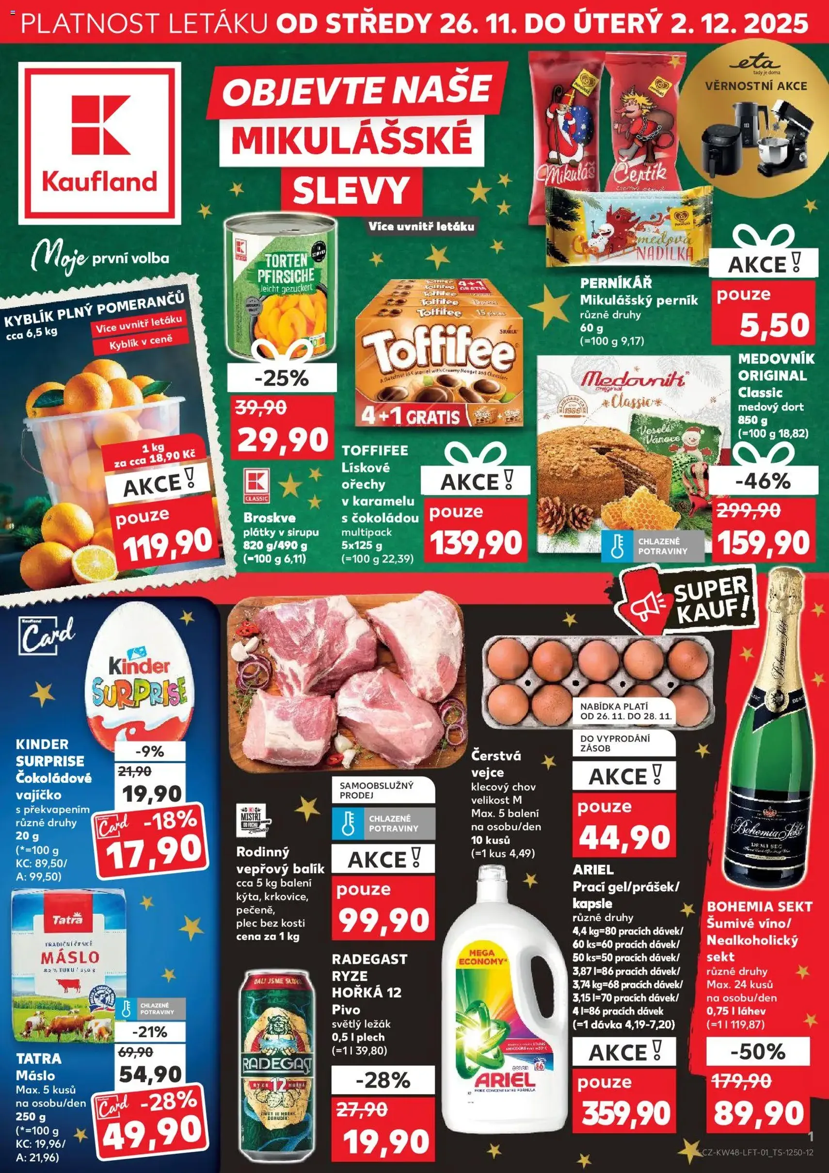 Kaufland leták - platný leták od 26.11.2025 strana 1 z 60