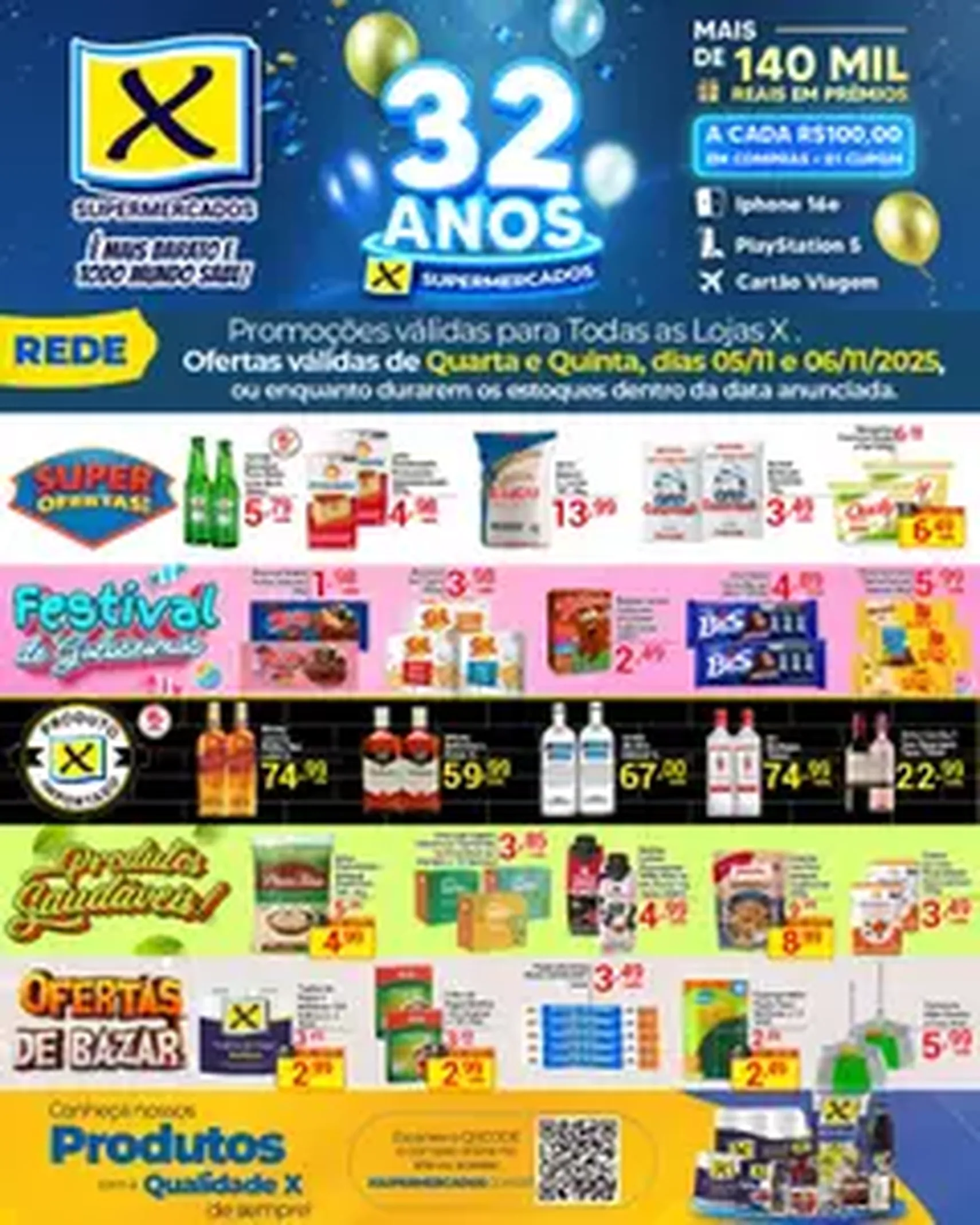 X Supermercados - Ofertas da semana - folheto válido a partir de 05/11/2025 página 1 de 1