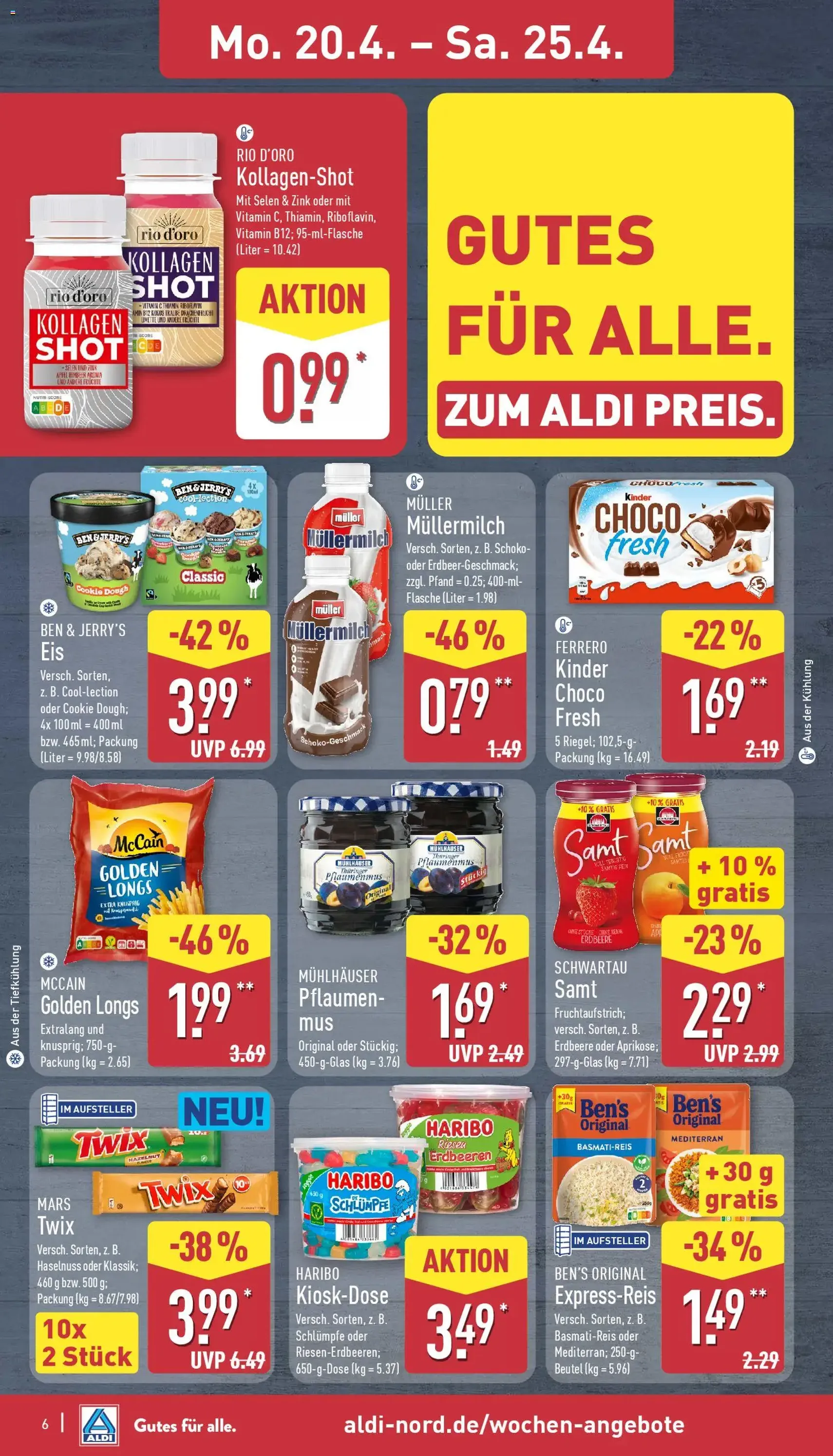 Aldi Prospekt - Gültiger Prospekt ab 20.04.2026, Seite 6 von insgesamt 39