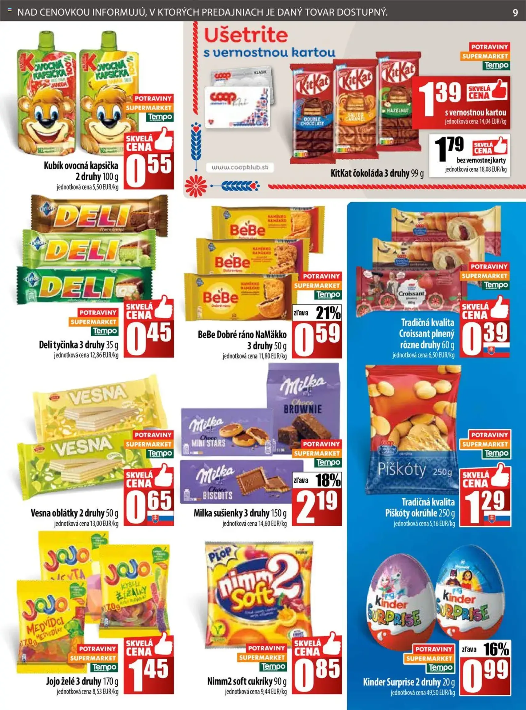 COOP Jednota leták - platný leták od 18.09.2025 strana 9 z 28