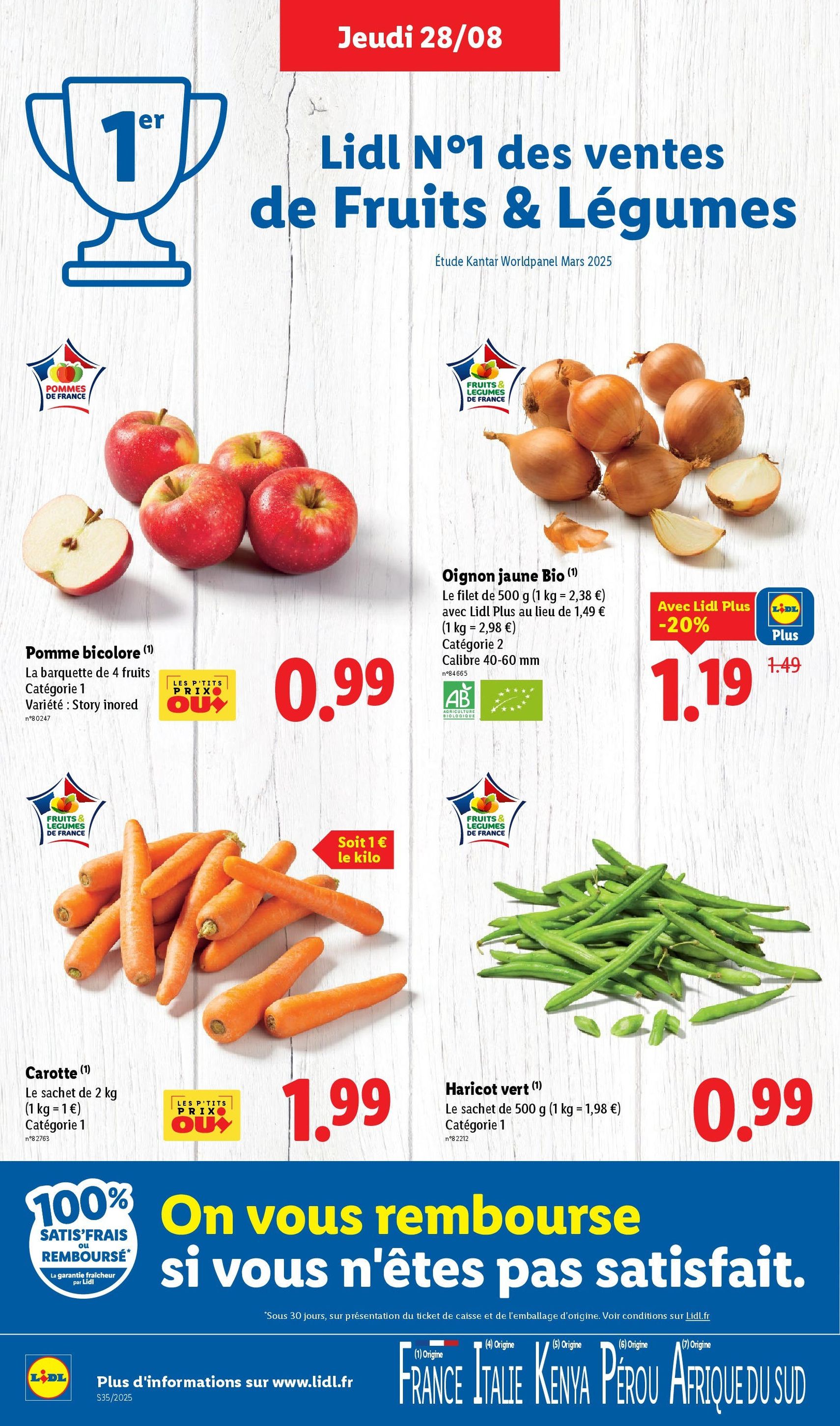 LIDL catalogue semaine 35 - brochure valable à partir du 28/08/2025, page 2 sur 73 LIDL catalogue semaine 35 - brochure valable à partir du 28/08/2025, page 2 sur 73