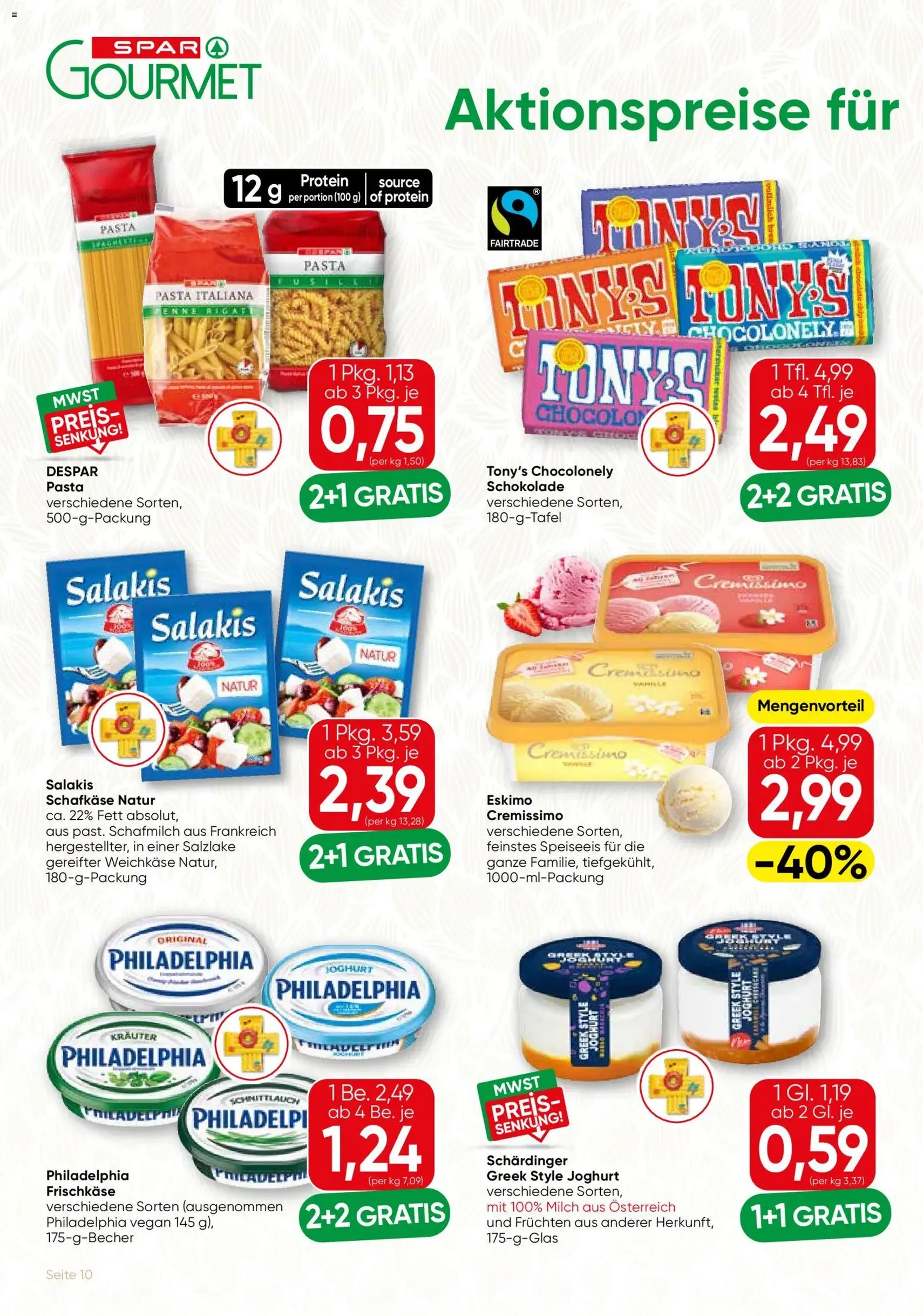 SPAR Gourmet Flugblatt - Gültiger Prospekt ab 27.08.2026, Seite 10 von insgesamt 12