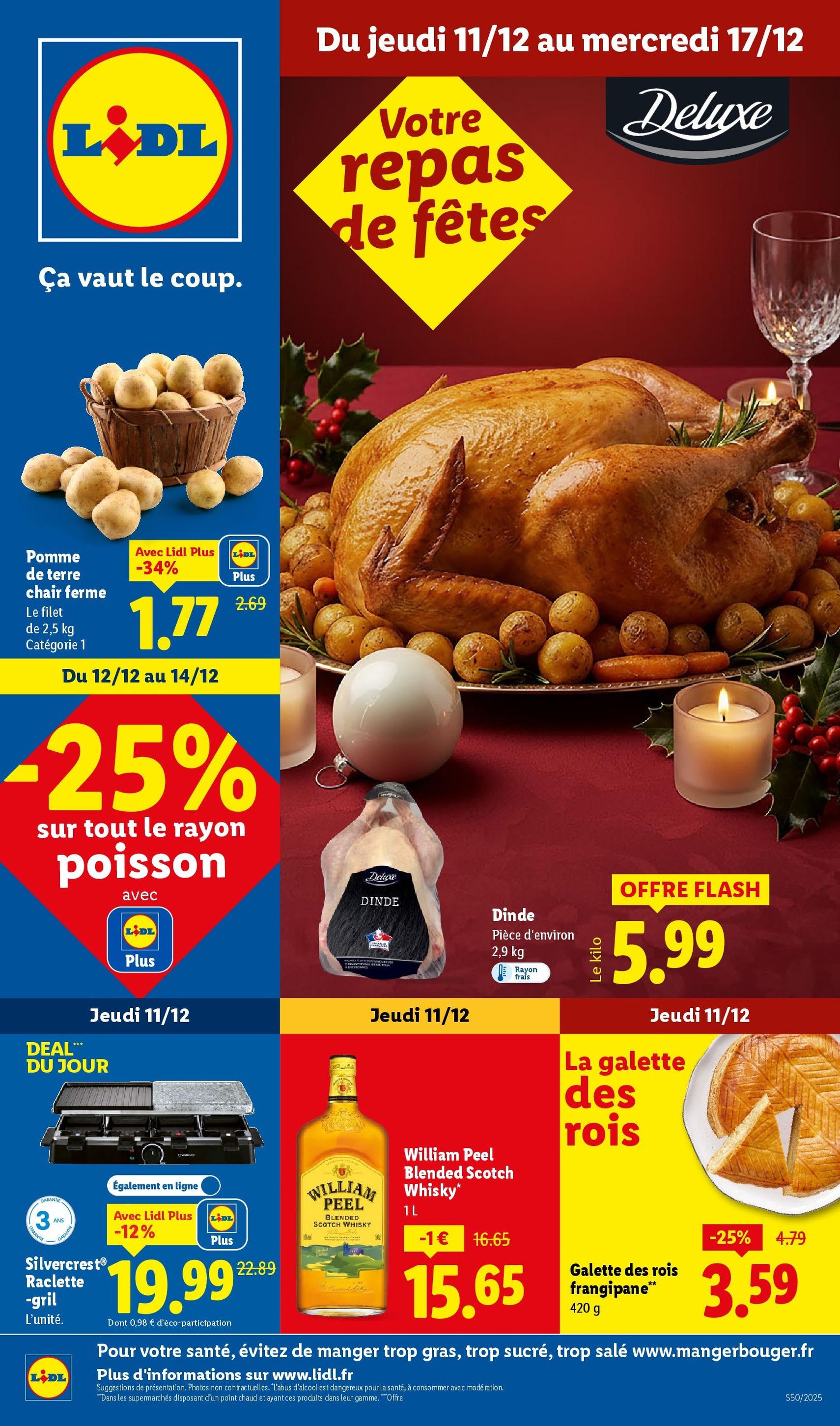 LIDL catalogue semaine 50 - brochure valable à partir du 11/12/2025, page 1 sur 88