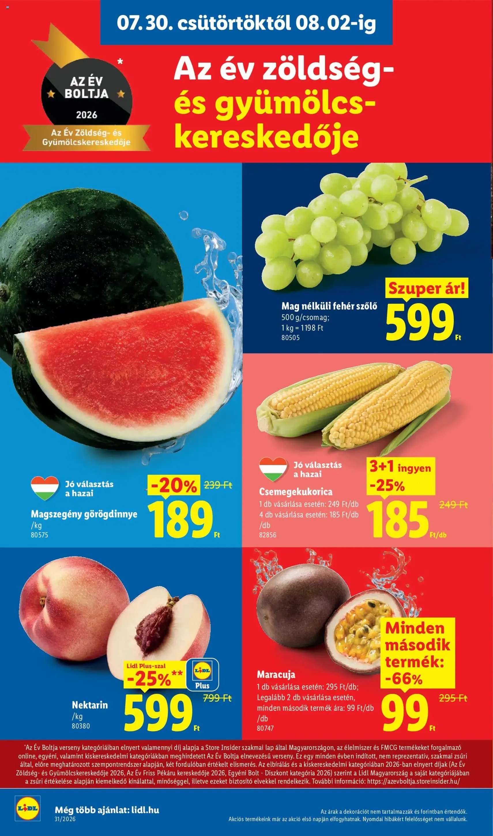 Lidl akciós újság - 2026.07.30. érvényes szórólap 4 oldal 58 oldalból