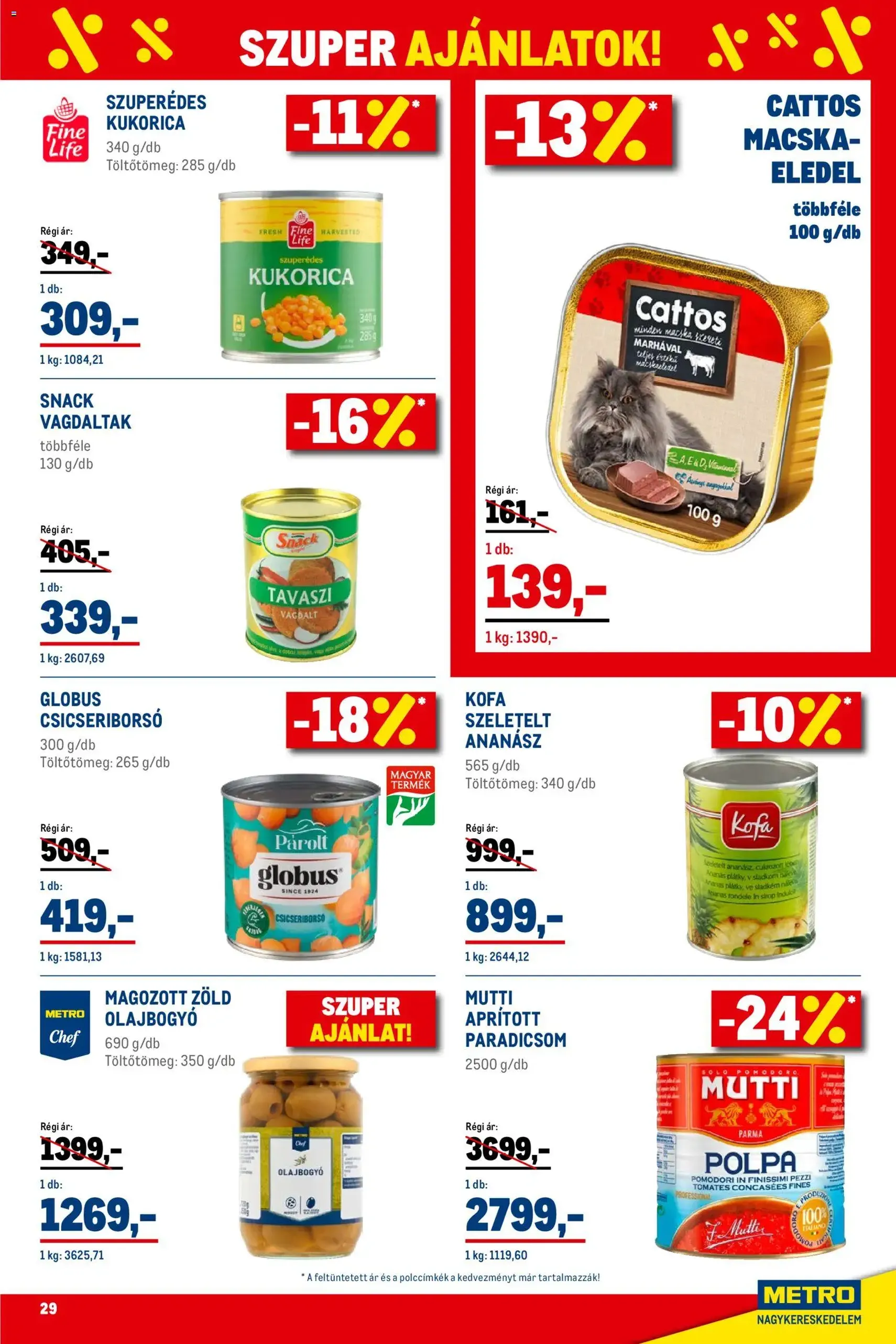 Metro - Élelmiszer és Szezonális katalógus 2026/01 - 2026.01.02. érvényes szórólap 29 oldal 40 oldalból