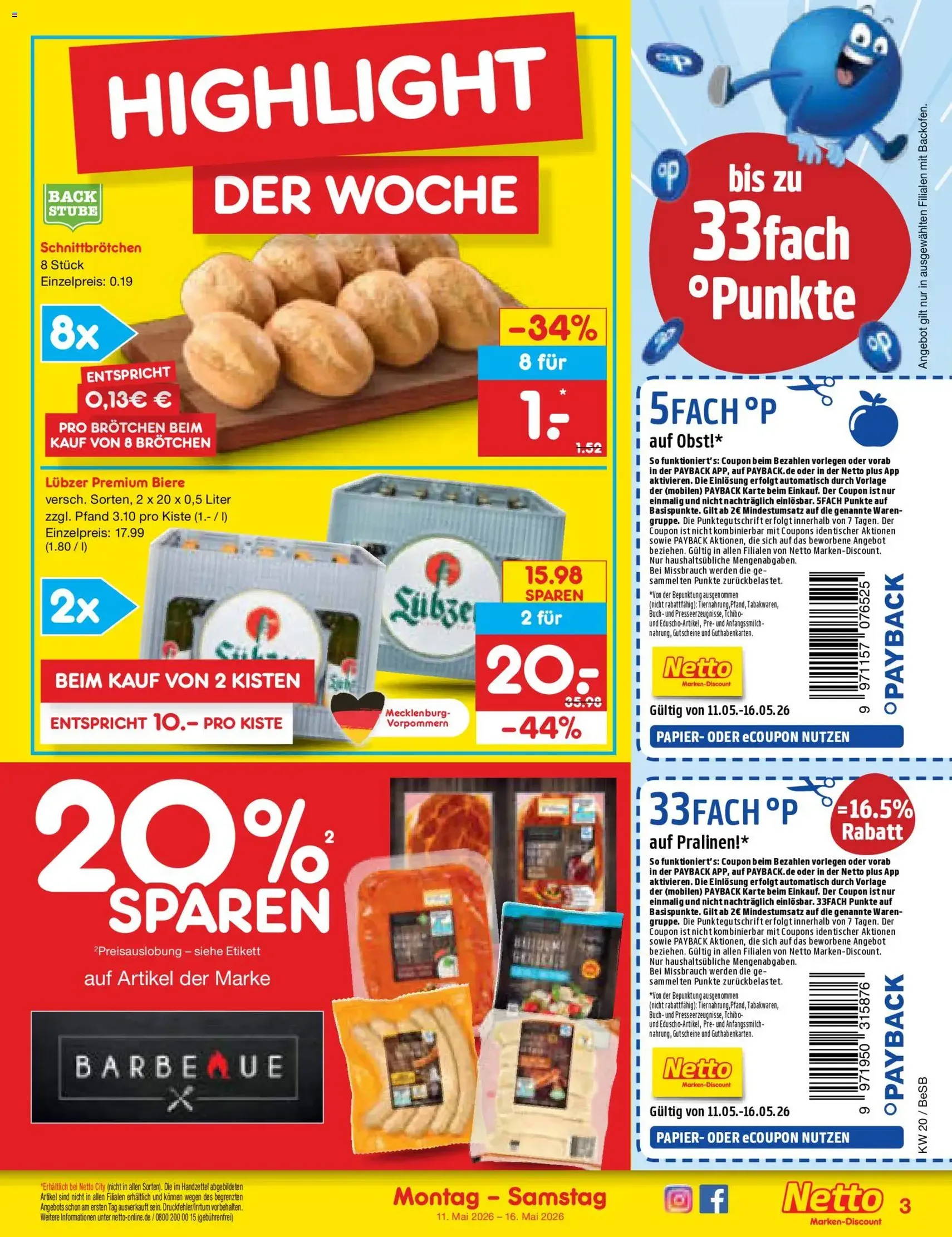 Netto Marken-Discount Prospekt - Gültiger Prospekt ab 11.05.2026, Seite 3 von insgesamt 65