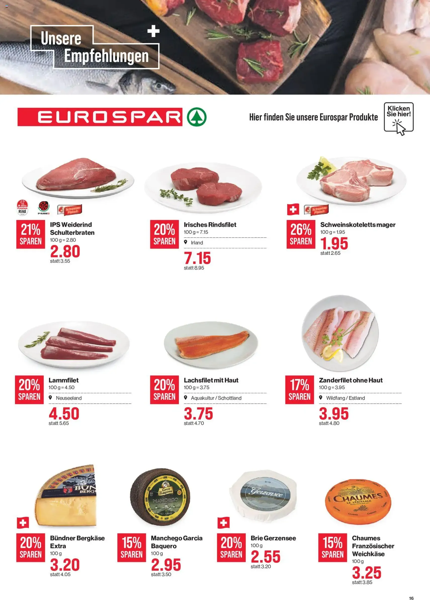 SPAR aktionen - Gültiger Prospekt ab 29.10.2026, Seite 16 von insgesamt 17