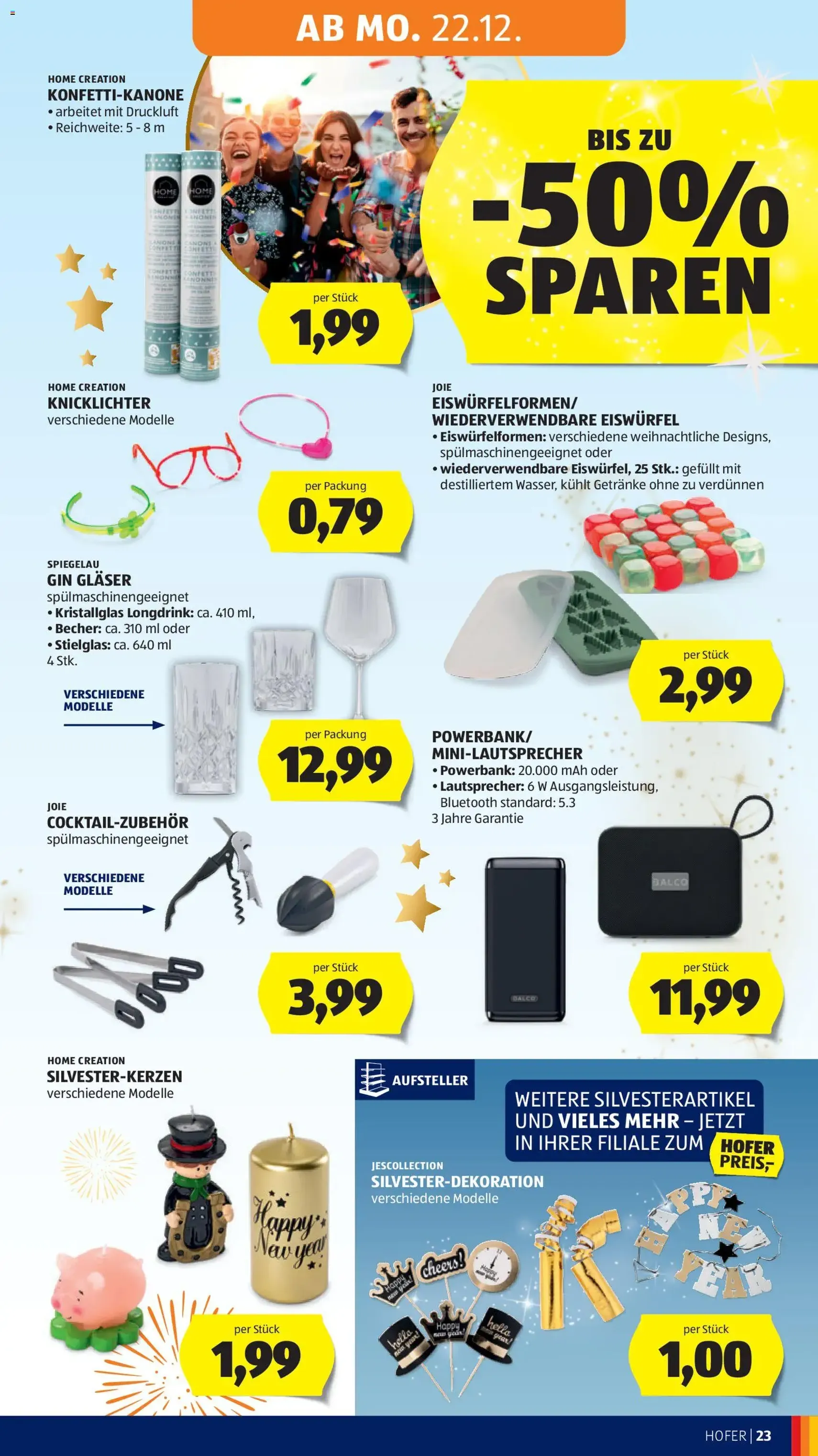 Hofer Flugblatt - Gültiger Prospekt ab 19.12.2025, Seite 31 von insgesamt 41