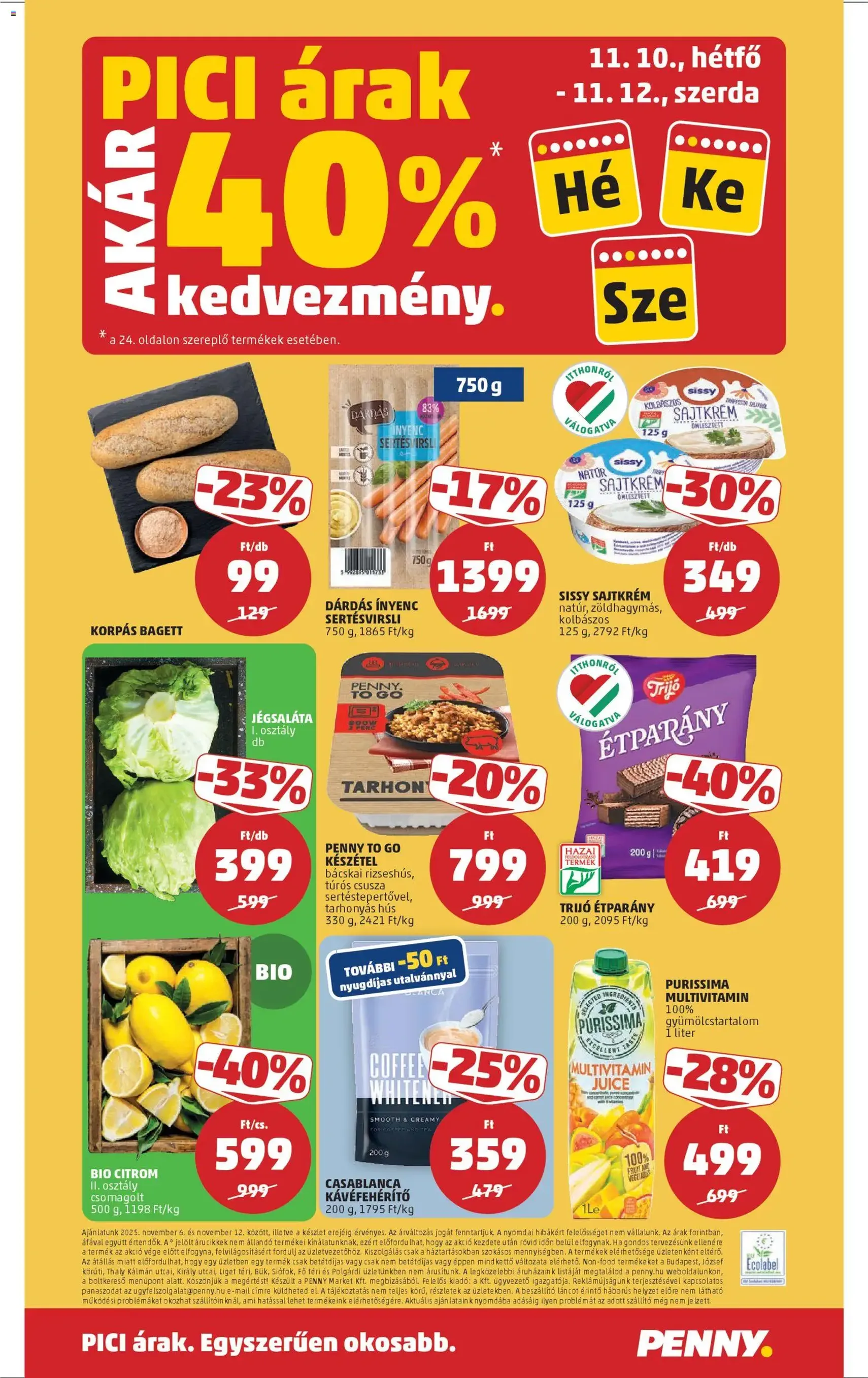 PENNY Akciós újság - 2025.11.06. érvényes szórólap 28 oldal 45 oldalból