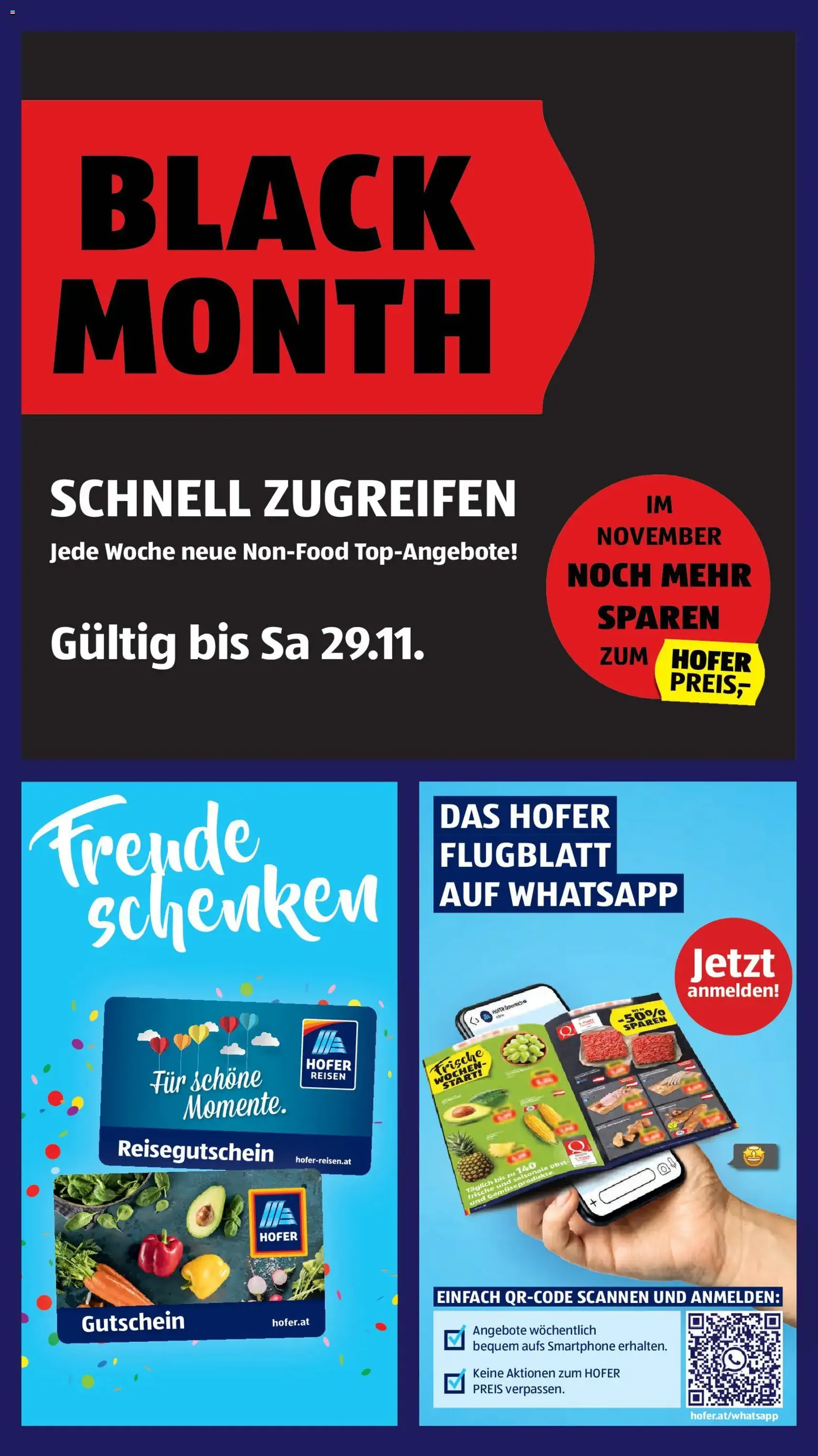 Hofer Flugblatt - Gültiger Prospekt ab 30.10.2025, Seite 3 von insgesamt 45