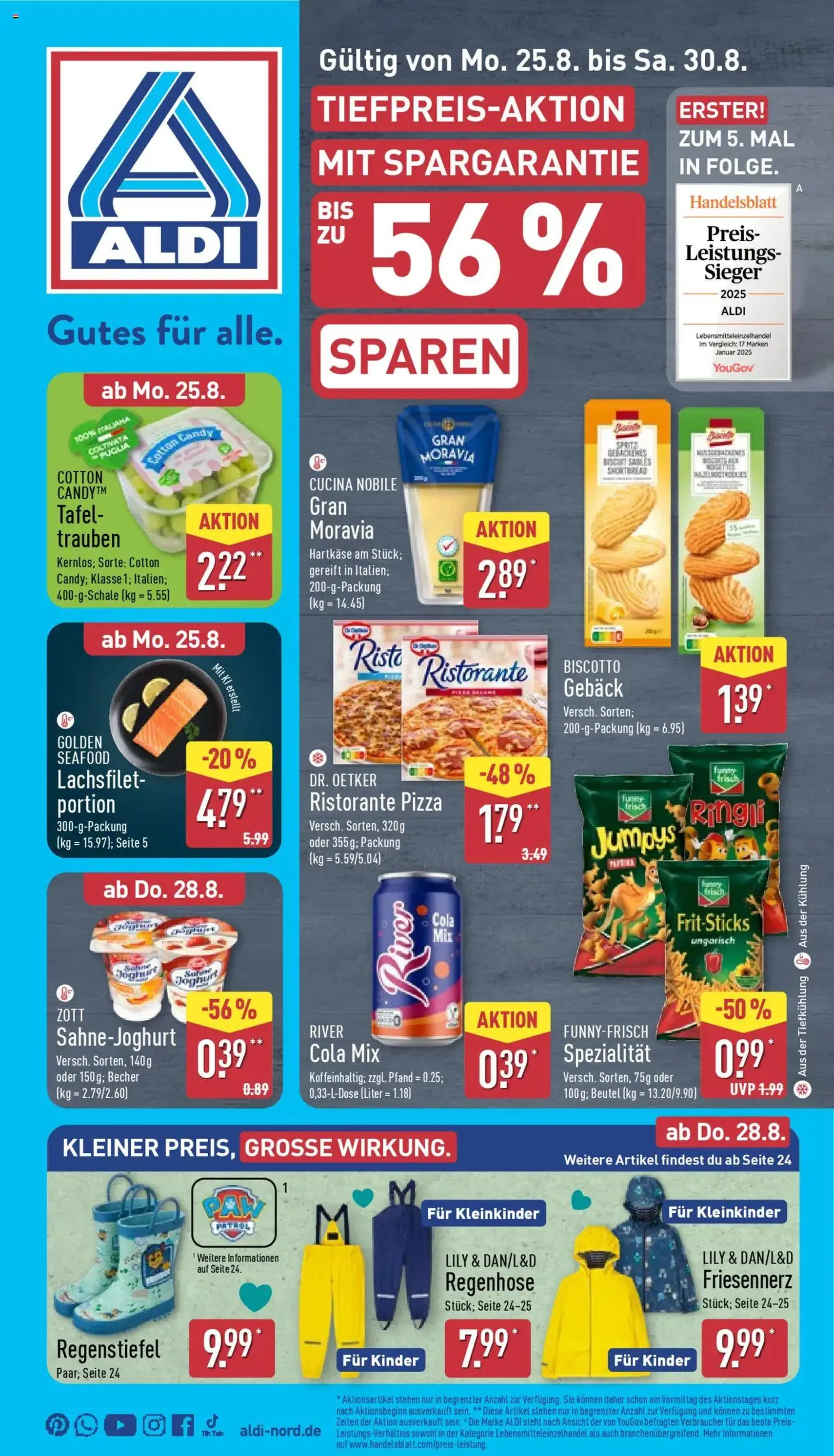 Aldi Prospekt - Gültiger Prospekt ab 25.08.2025, Seite 1 von insgesamt 45 Aldi Prospekt - Gültiger Prospekt ab 25.08.2025, Seite 1 von insgesamt 45
