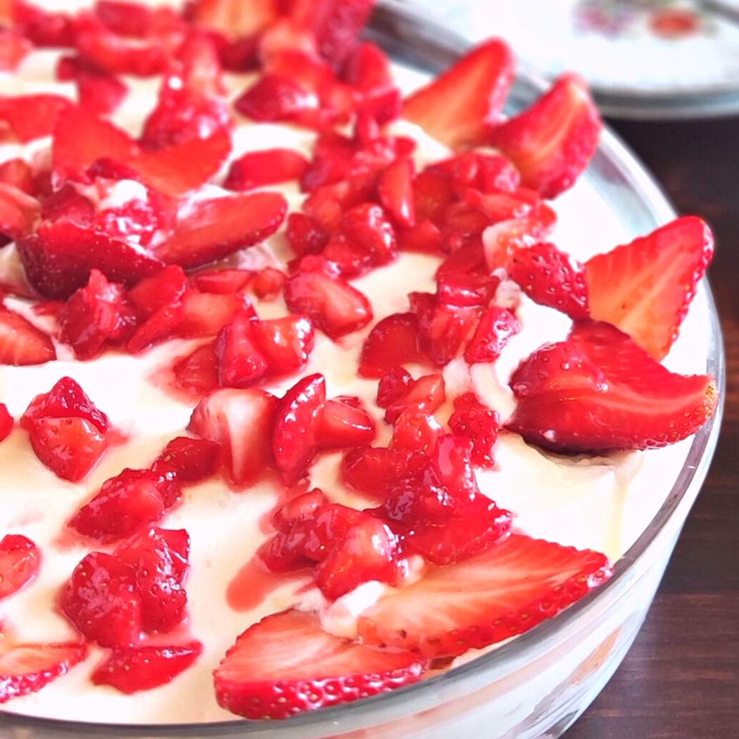 Tiramisù alle fragole senza uova