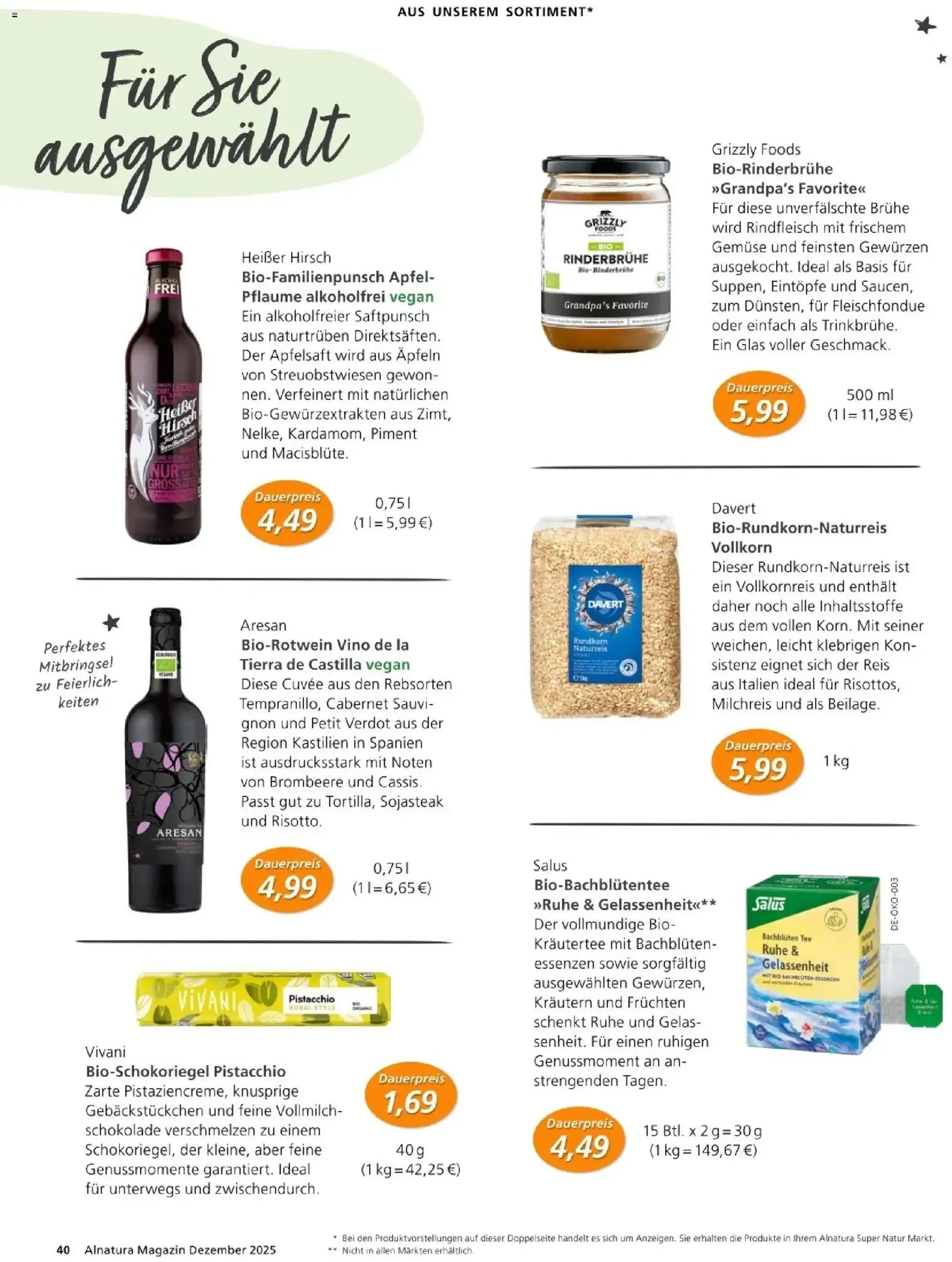 Alnatura Prospekt - Gültiger Prospekt ab 01.12.2025, Seite 40 von insgesamt 64