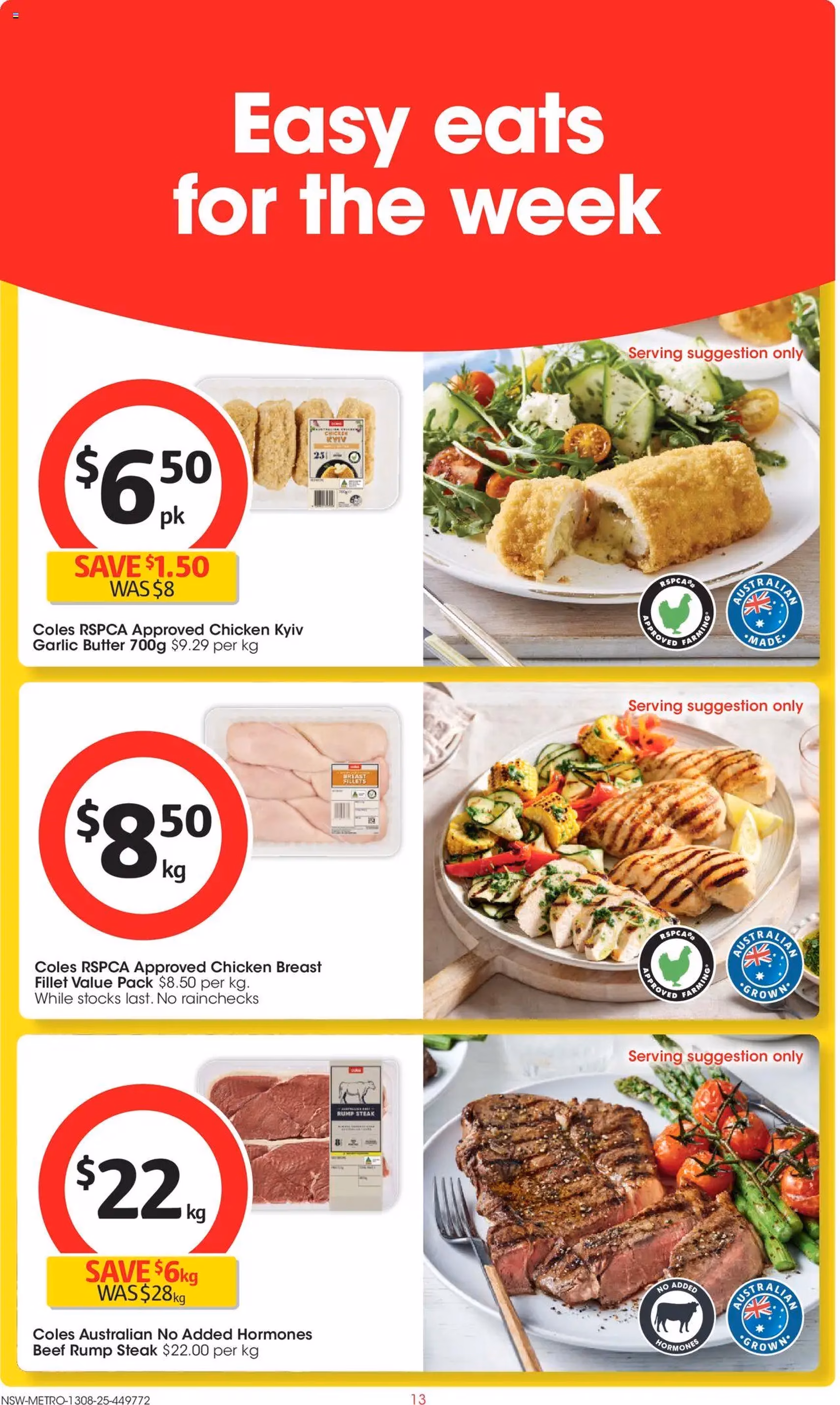 Coles Catalogue NSW - valid flyer from 13/08/2025, page 13 of 49 Coles Catalogue NSW - valid flyer from 13/08/2025, page 13 of 49