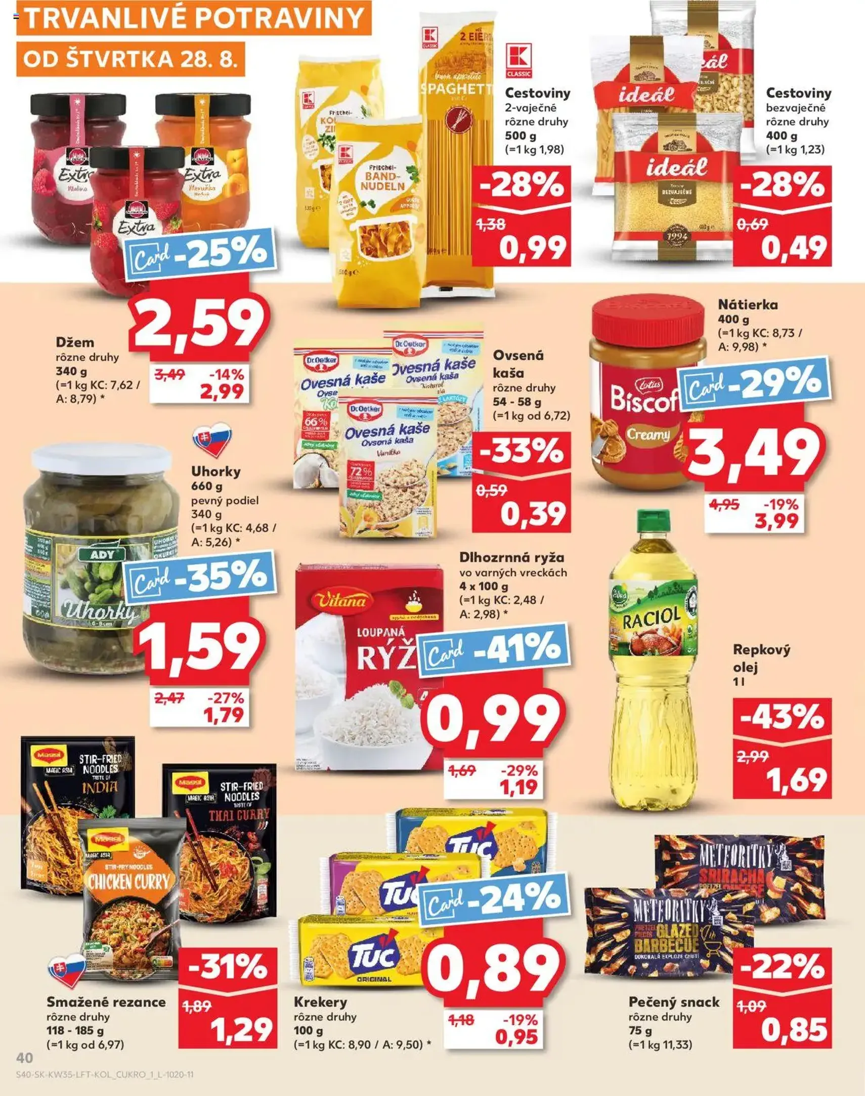 Kaufland SK Bratislava-Devínska Nová Ves - 2025.08.28. érvényes szórólap 40 oldal 80 oldalból