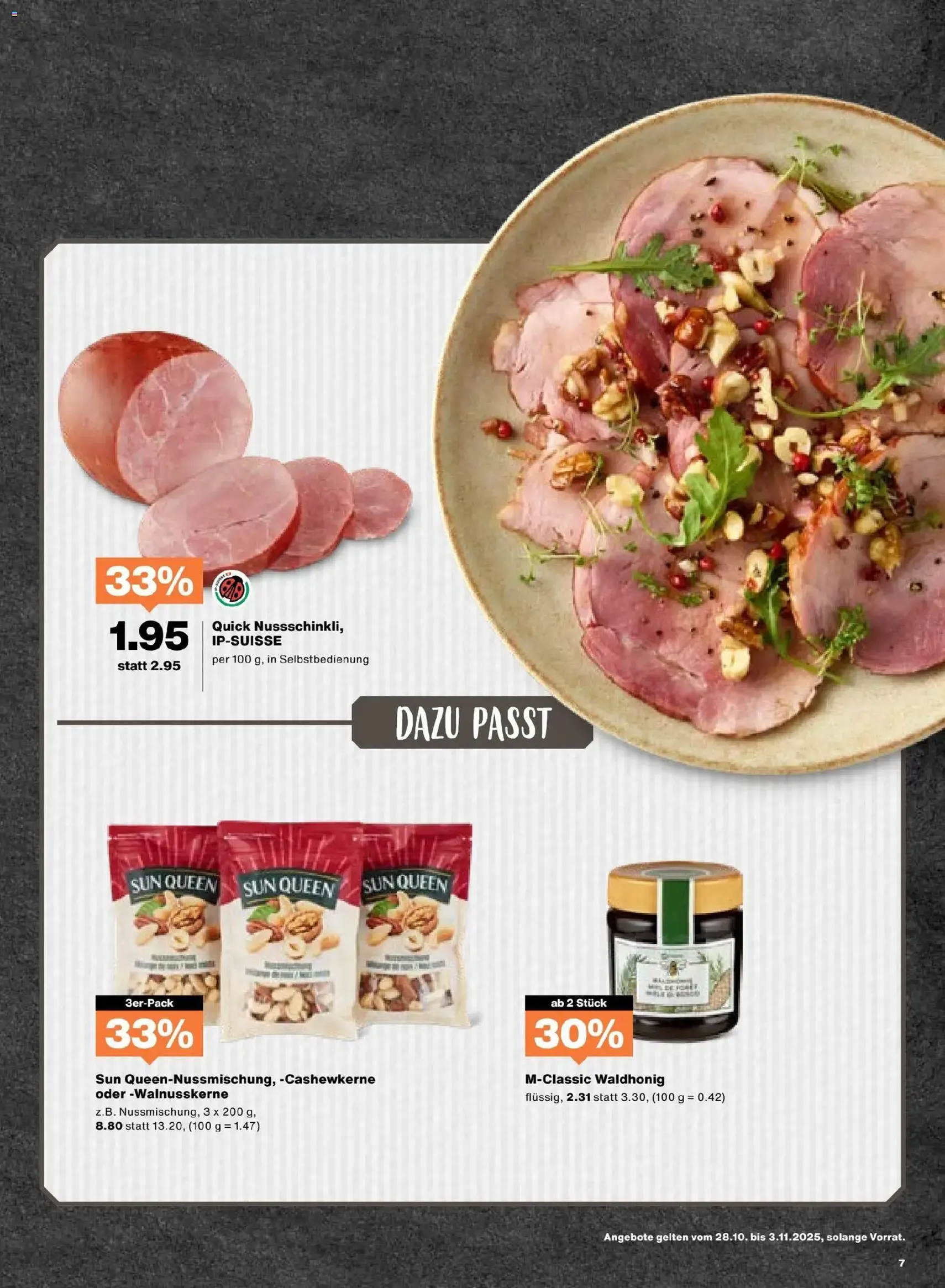 Migros Aktionen - Gültiger Prospekt ab 28.10.2025, Seite 7 von insgesamt 24 Migros Aktionen - Gültiger Prospekt ab 28.10.2025, Seite 7 von insgesamt 24