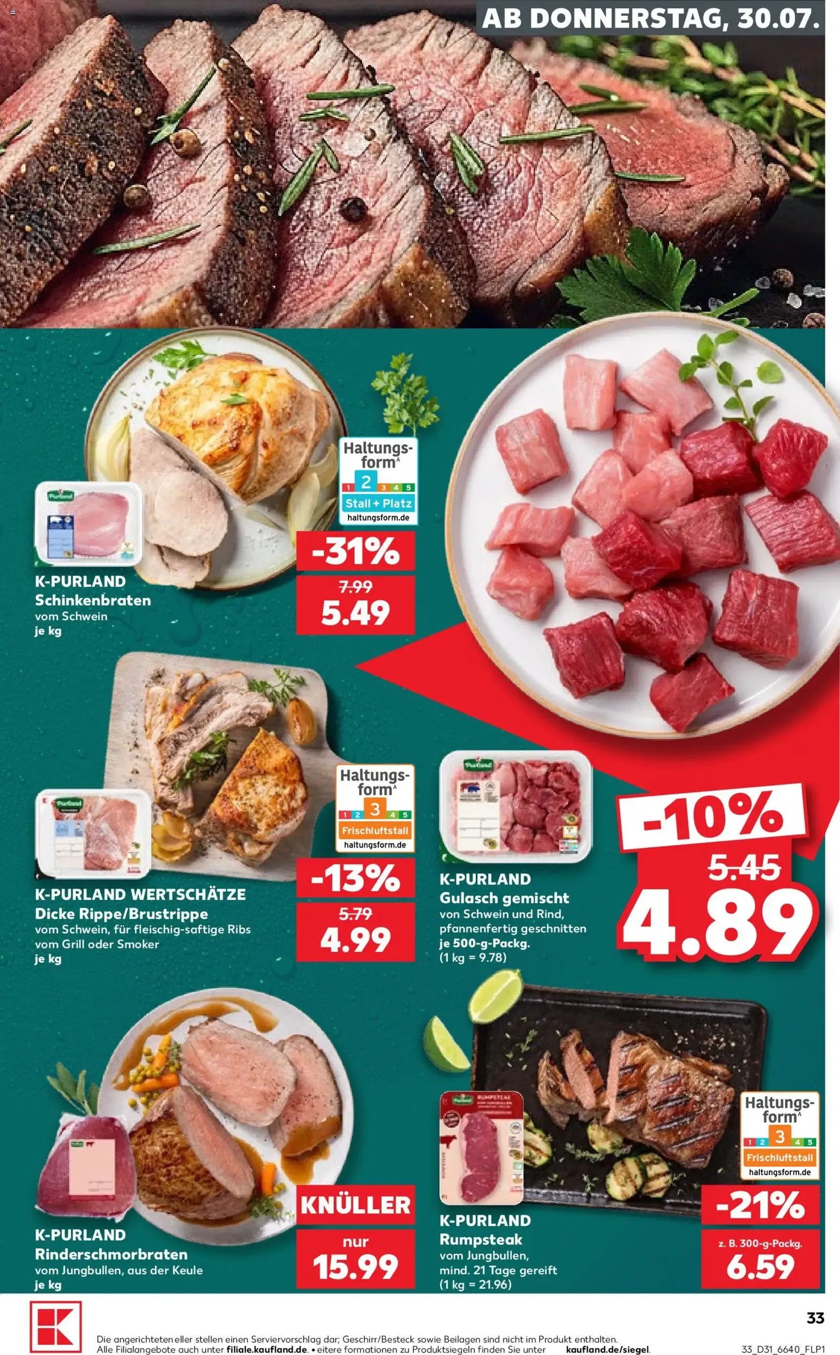 Kaufland Prospekt - Gültiger Prospekt ab 30.07.2026, Seite 33 von insgesamt 66