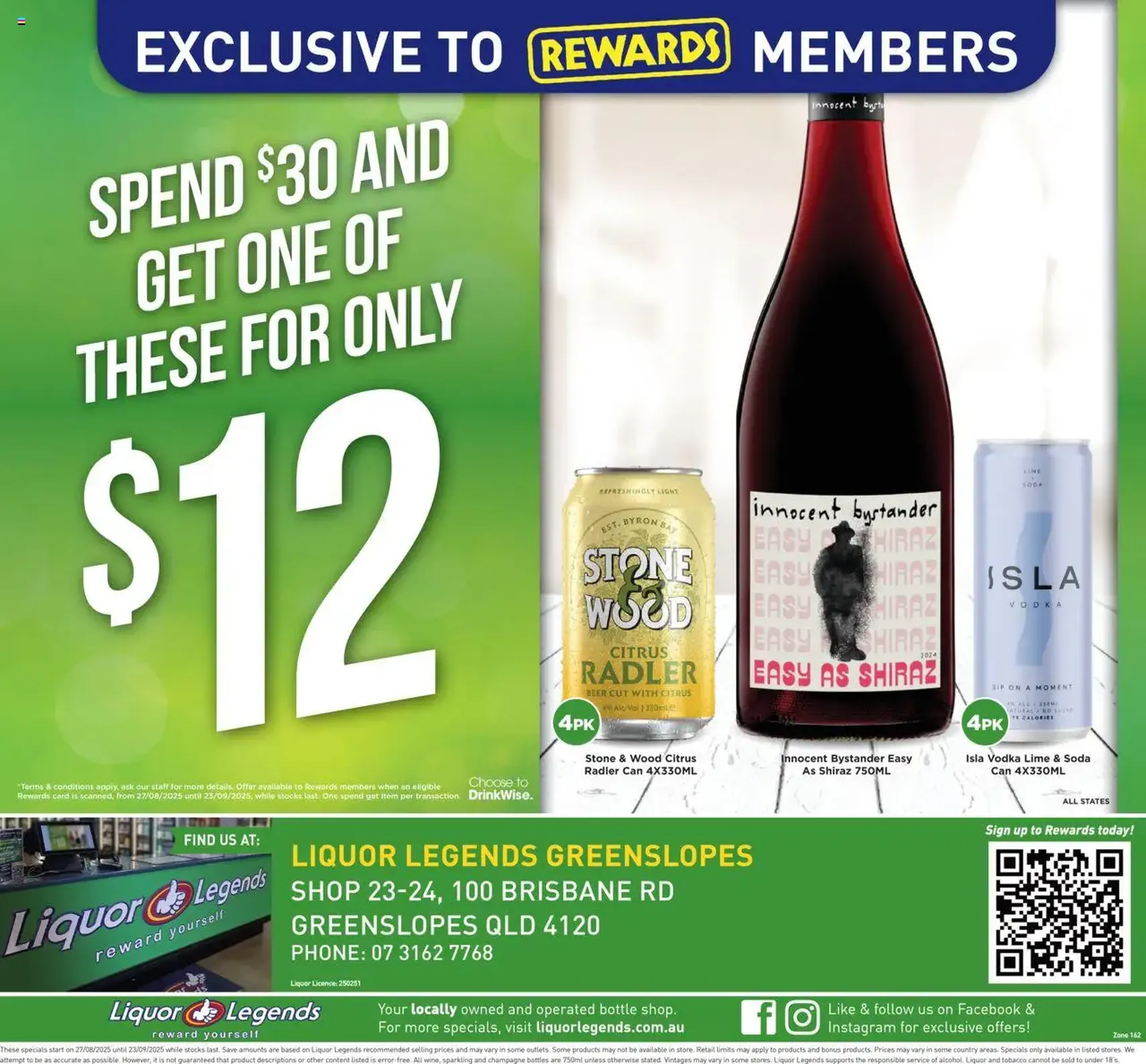 Liquor Legends Catalogue Greenslopes - valid flyer from 27/08/2025, page 8 of 8 Liquor Legends Catalogue Greenslopes - valid flyer from 27/08/2025, page 8 of 8