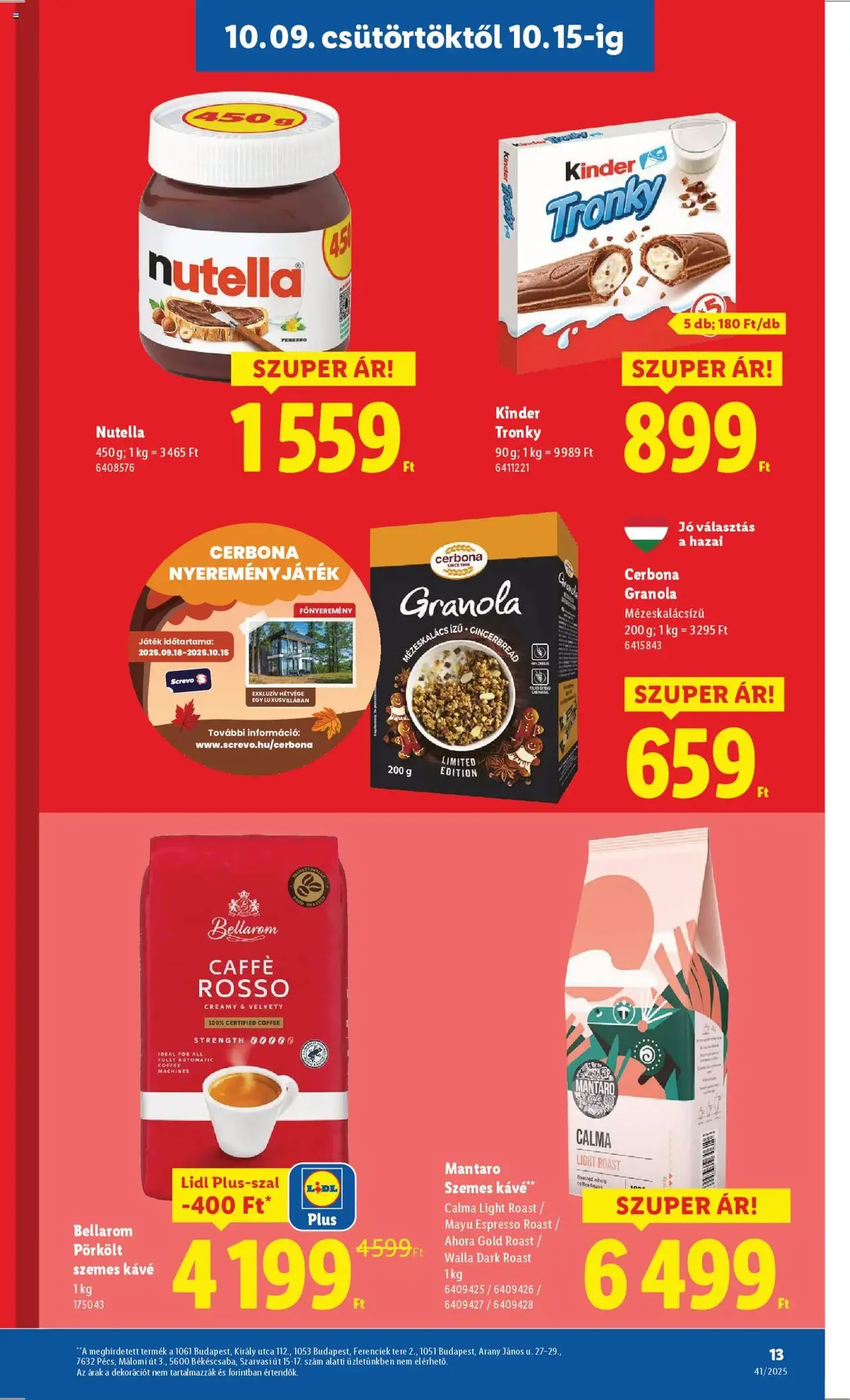 Lidl Akciós újság - 2025.10.09. érvényes szórólap 13 oldal 64 oldalból
