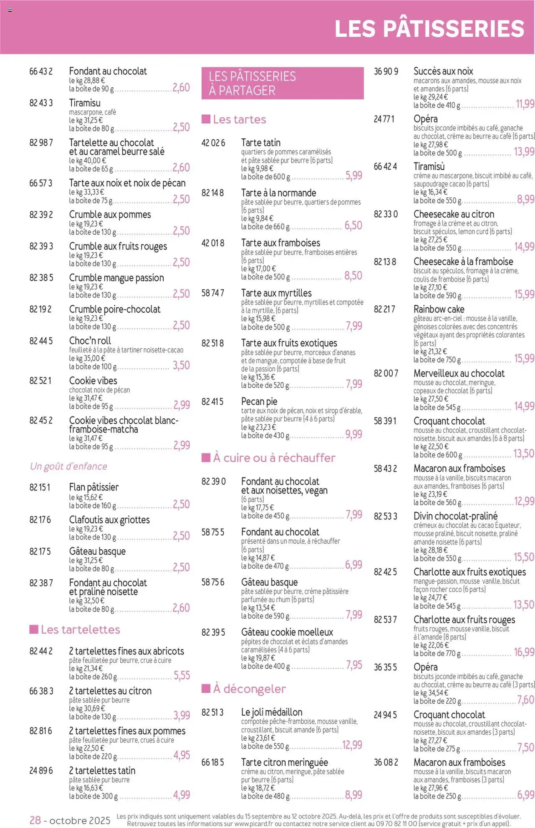 Picard catalogue - brochure valable à partir du 15/09/2025, page 28 sur 36 Picard catalogue - brochure valable à partir du 15/09/2025, page 28 sur 36