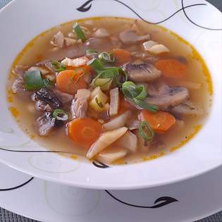 Recipe preview Mushroom Soup with Vegetables