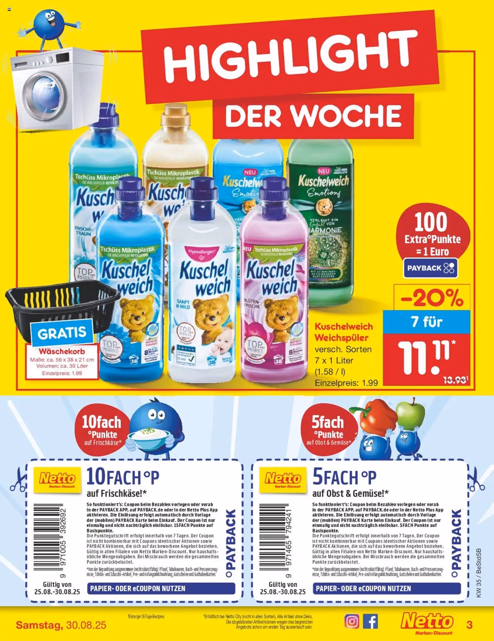 Netto Marken-Discount Prospekt - Gültiger Prospekt ab 25.08.2025, Seite 3 von insgesamt 65
