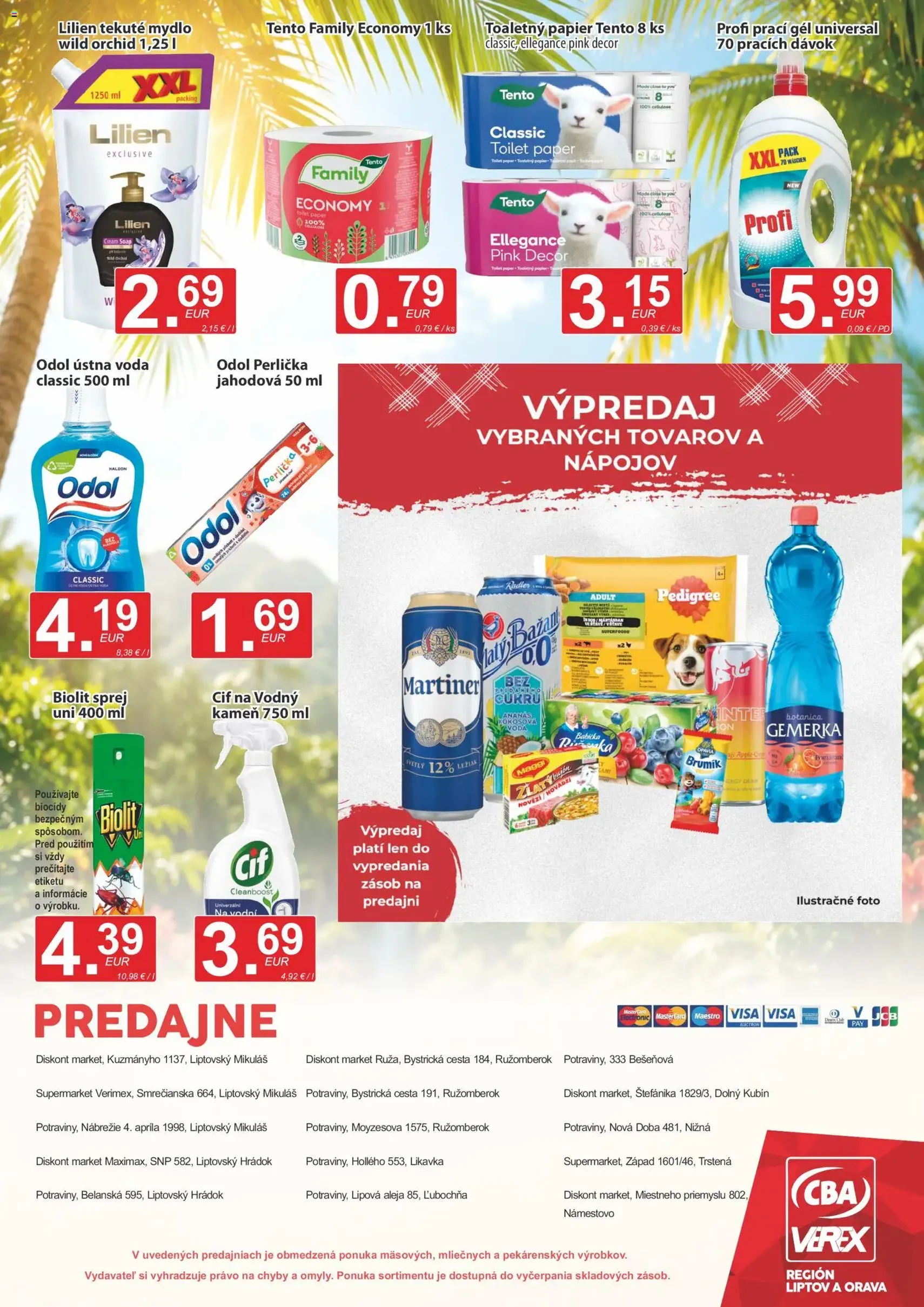 CBA Verex leták - platný leták od 16.07.2026 strana 12 z 12