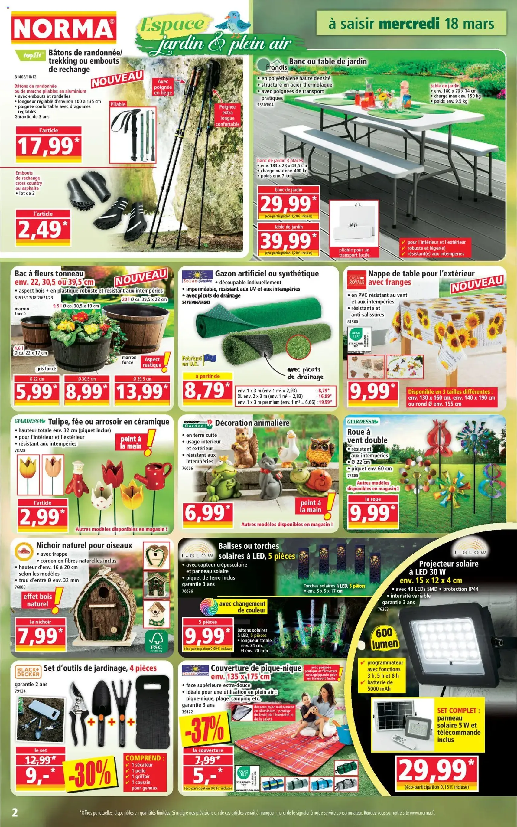 Norma catalogue - brochure valable à partir du 18/03/2026, page 2 sur 14