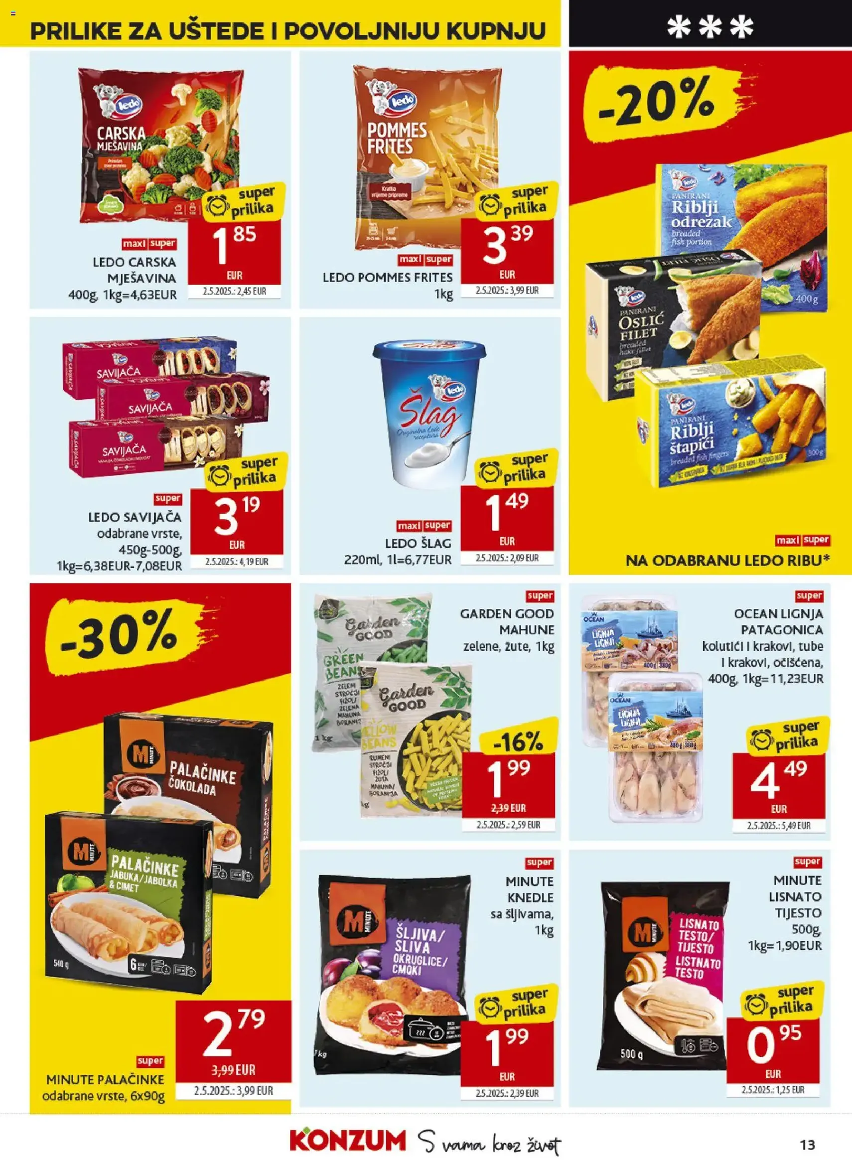 Konzum HR akciós újság - 2026.07.29. érvényes szórólap 13 oldal 40 oldalból