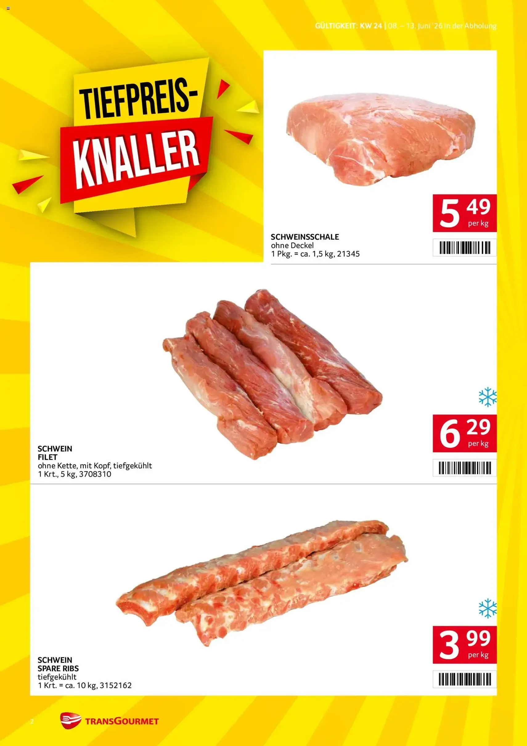 Transgourmet Flugblatt - Gültiger Prospekt ab 08.06.2026, Seite 2 von insgesamt 36