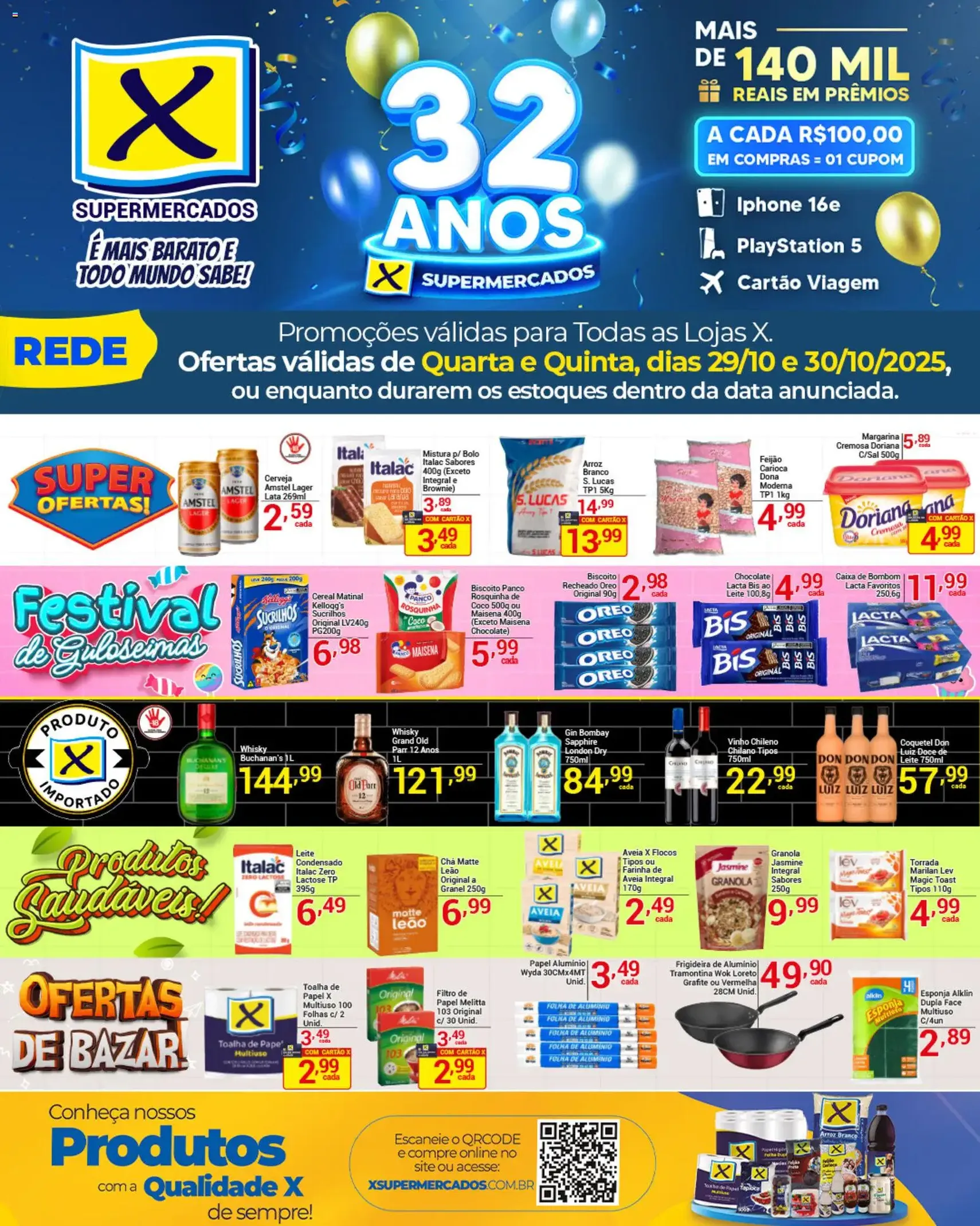 X Supermercados - Ofertas da semana - folheto válido a partir de 29/10/2025 página 1 de 3